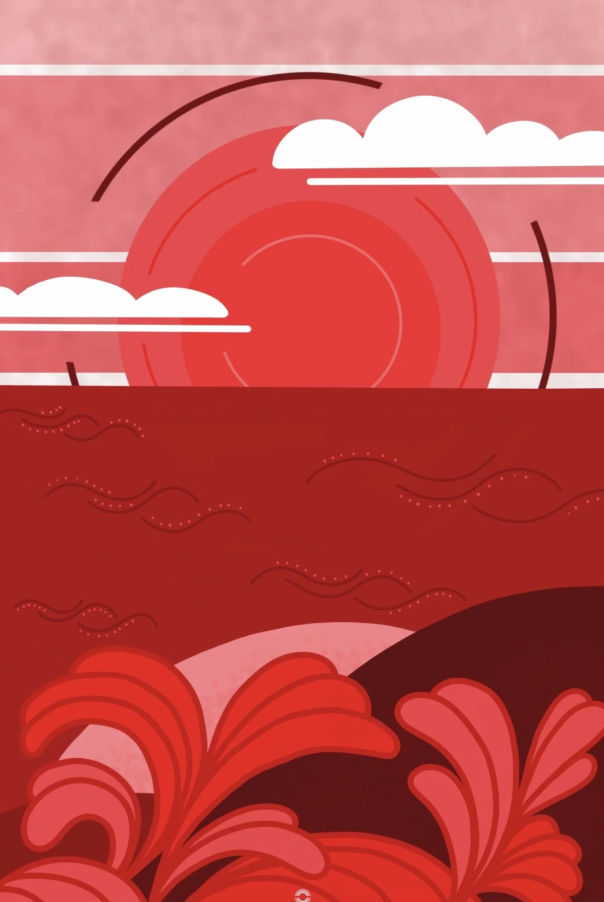 red sky at night…, giclee print