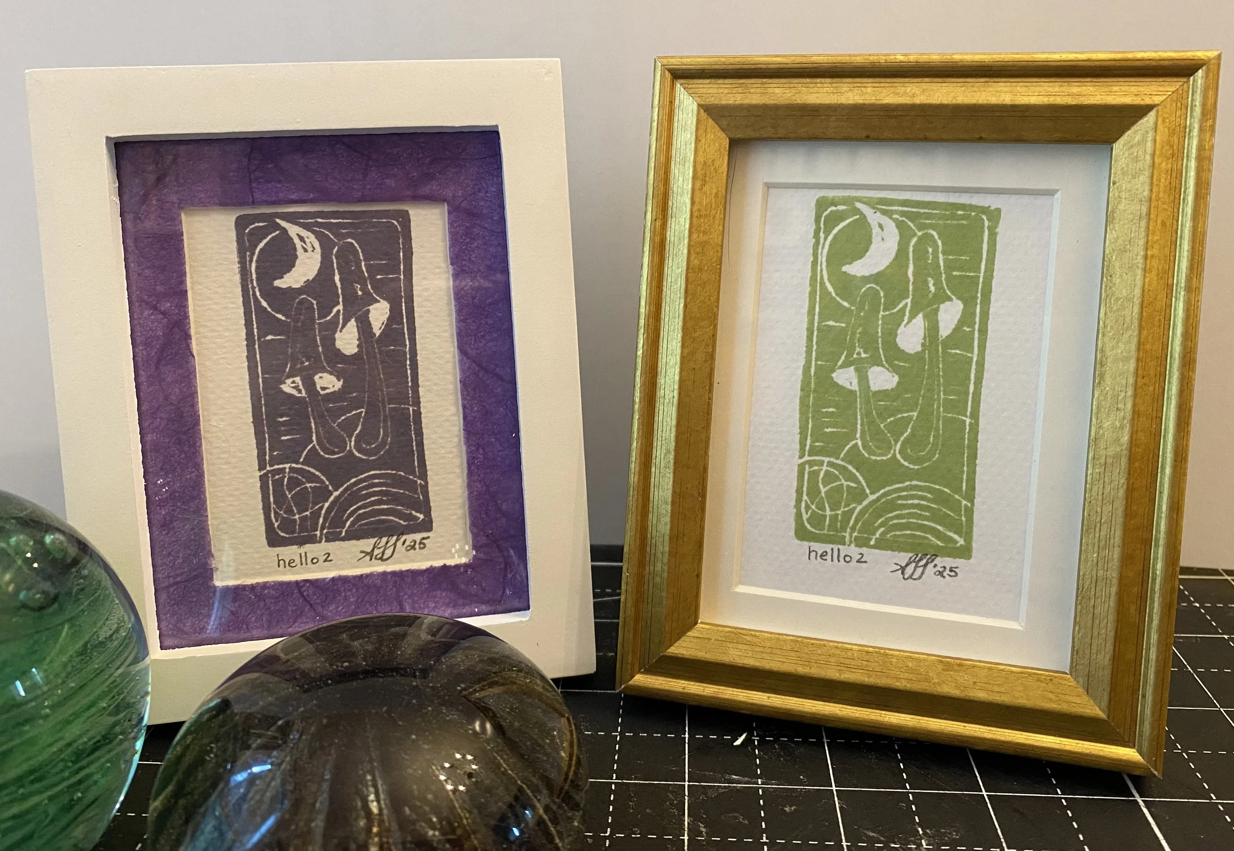 hello 2, Block print