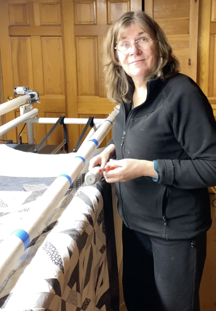 A day in the life of a longarm quilter.