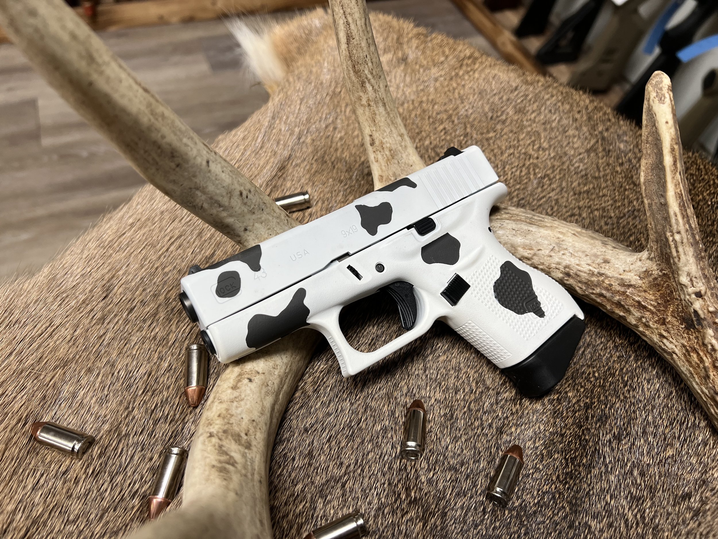 Glock 43 9mm cow print