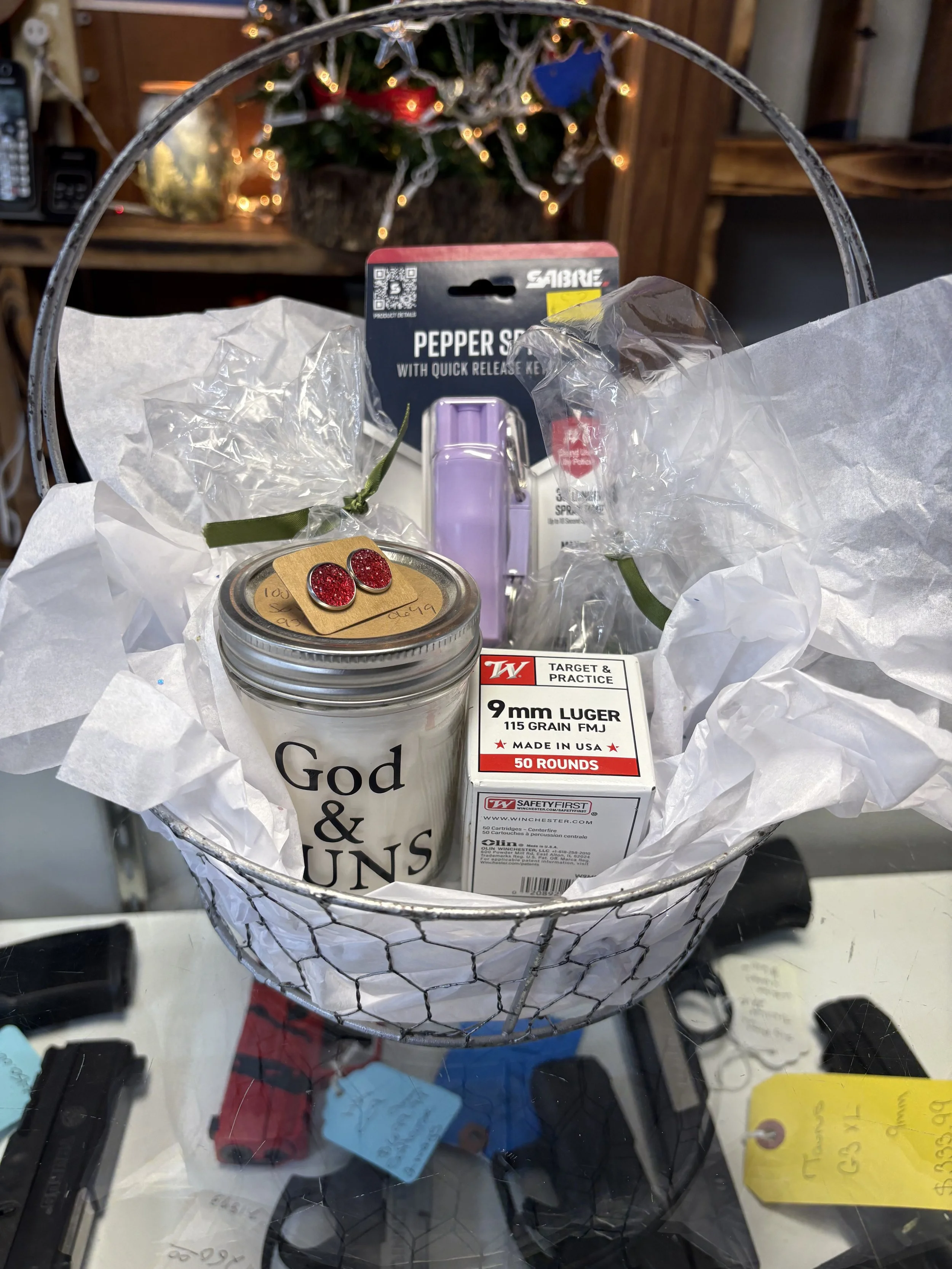 Grab basket for her! Come in and get a gift package for that special women in your life!