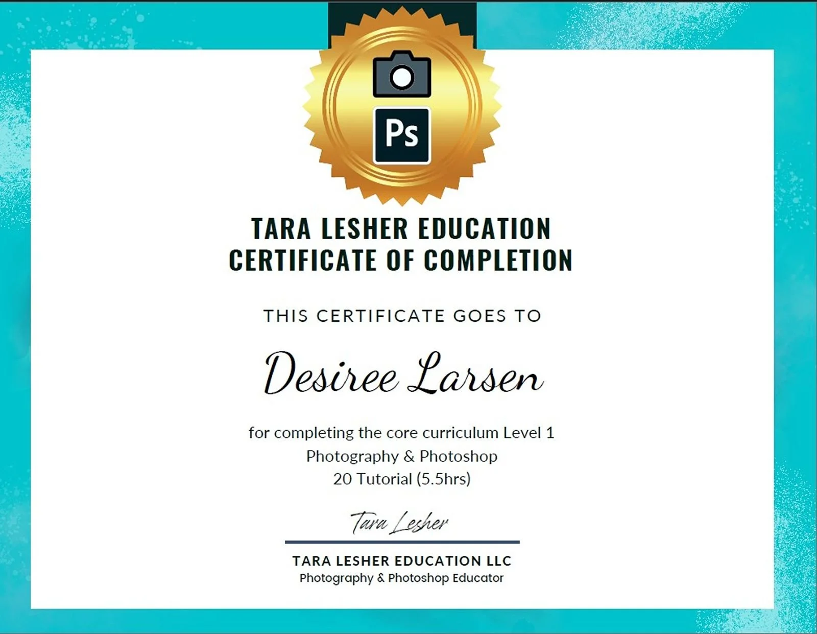 student tara lesher deans list accreditation