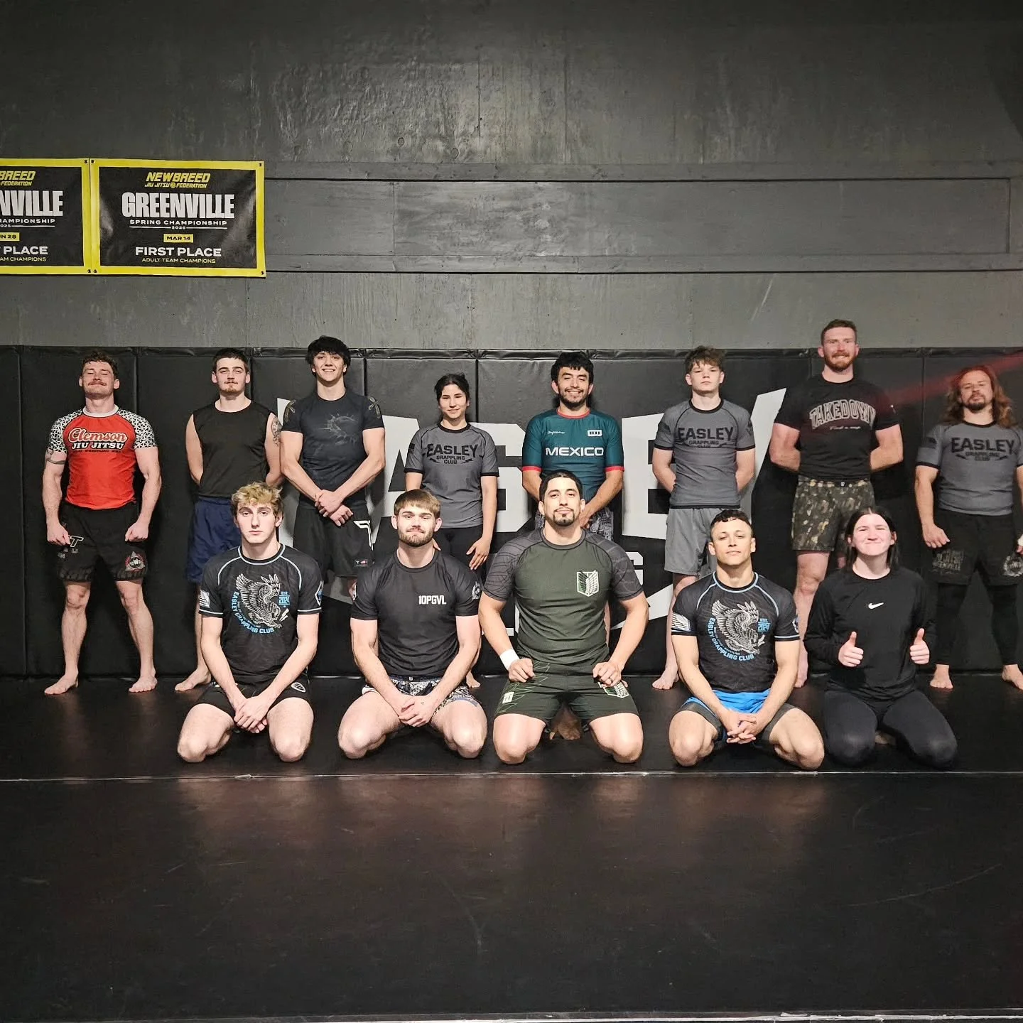 "Word" -@CaseBurger_ 🍔

Tomorrow we'reback for:
-6:00 PM Jiu-Jitsu Fundamentals 
-7:00 PM Mixed Level Jiu-Jitsu 
-8:30 PM Club Wrestling
.
.
.
.
#EGC #EasleyGrapplingClub #NoGi #JiuJitsu #Wrestling