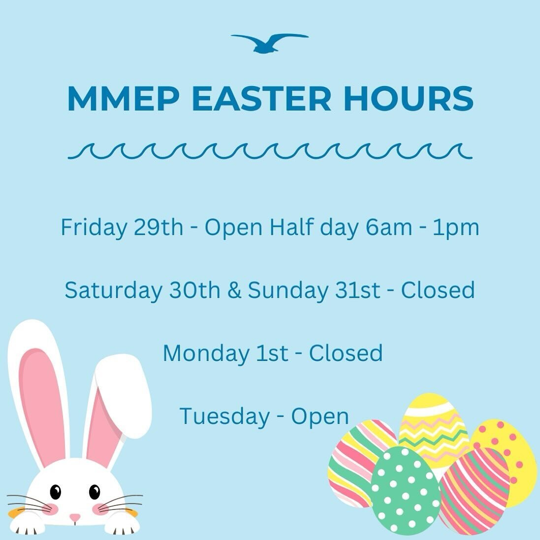 Our opening hours are going to be slight different over Easter. Friday will be a half day with all classes running normally. Then we will be shut until Tuesday. We hope you all have a great well deserved break and we look forward to seeing you when y