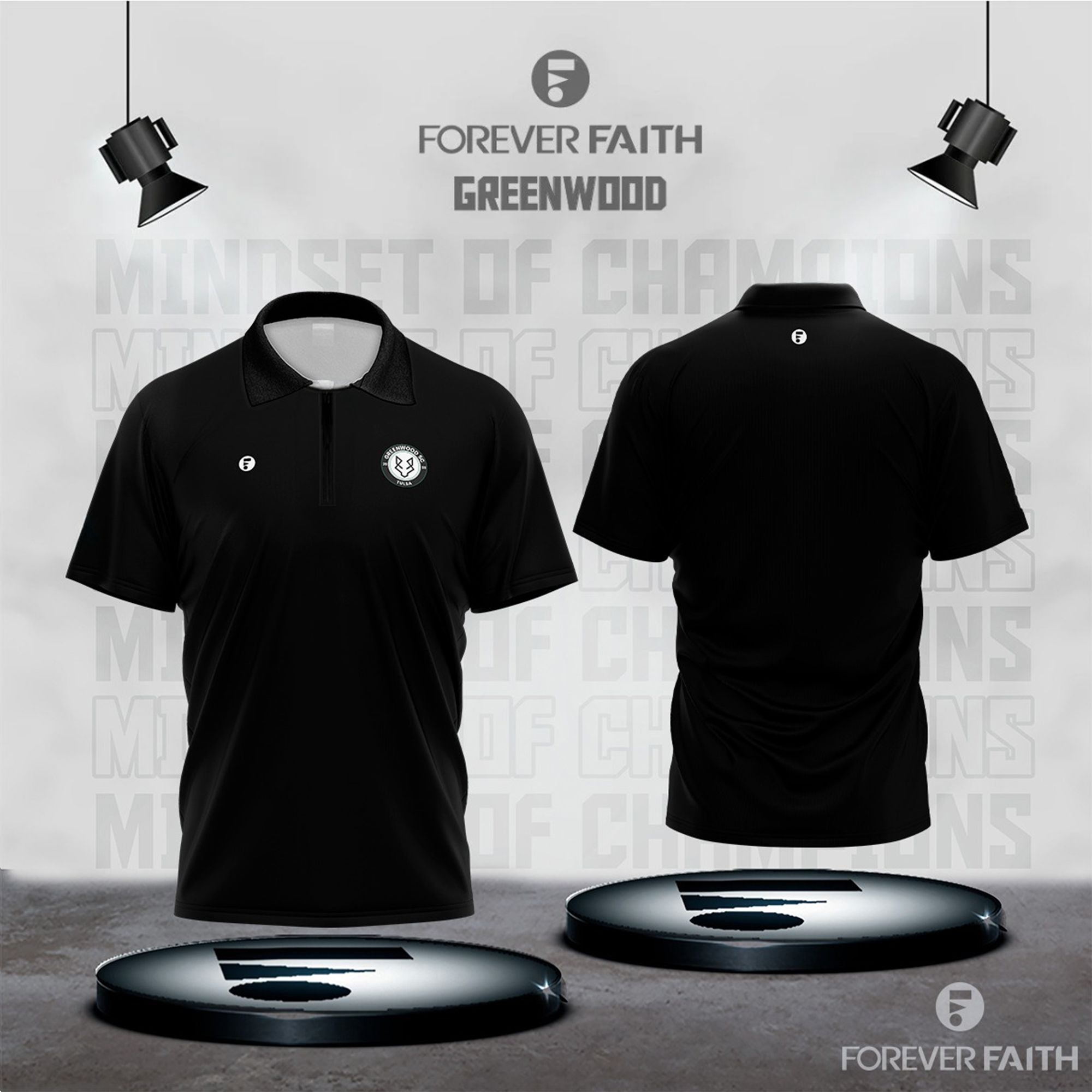 GREENWOOD MEN'S POLO - BLACK