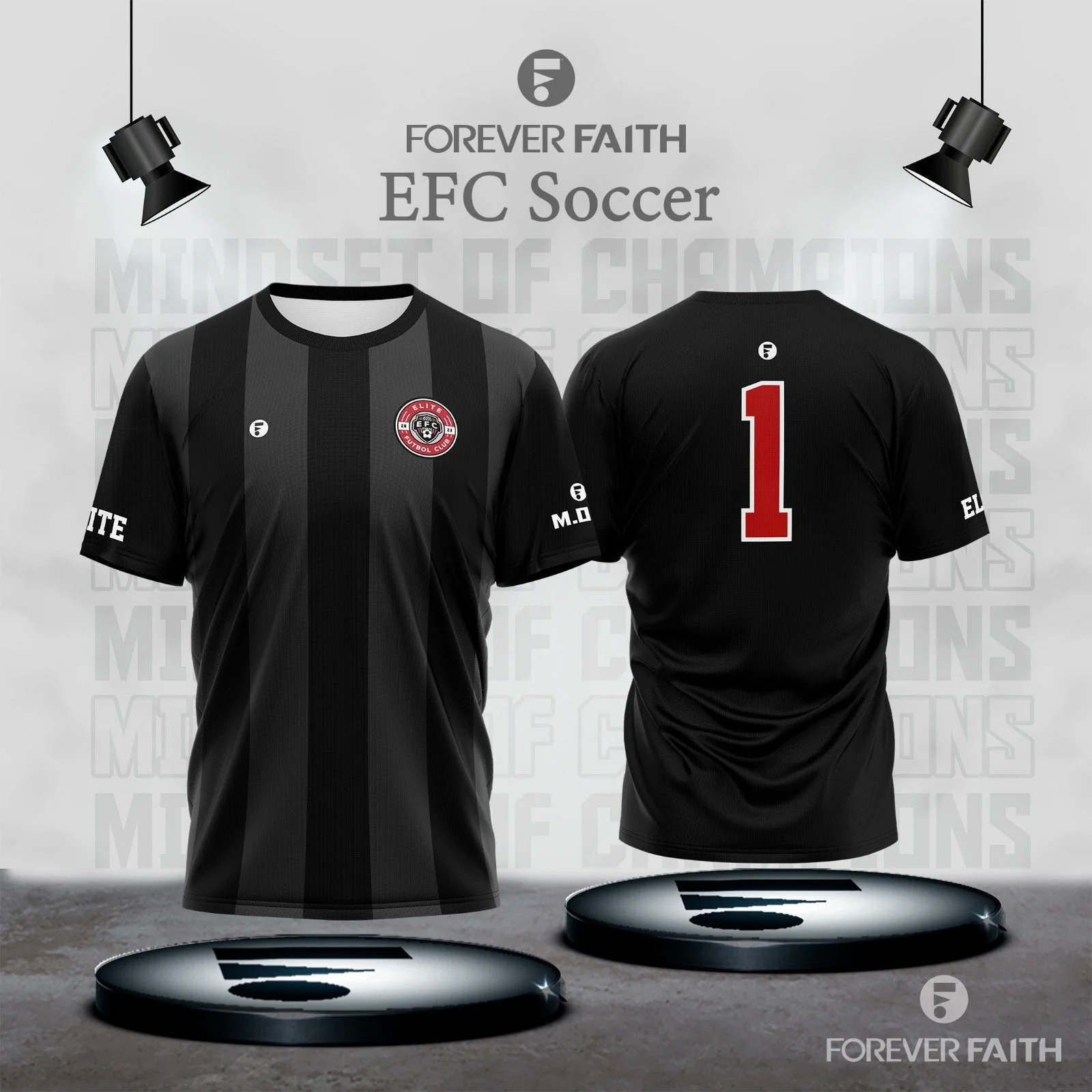 EFC MOC PLAYER JERSEY SHIRT - BLACK
