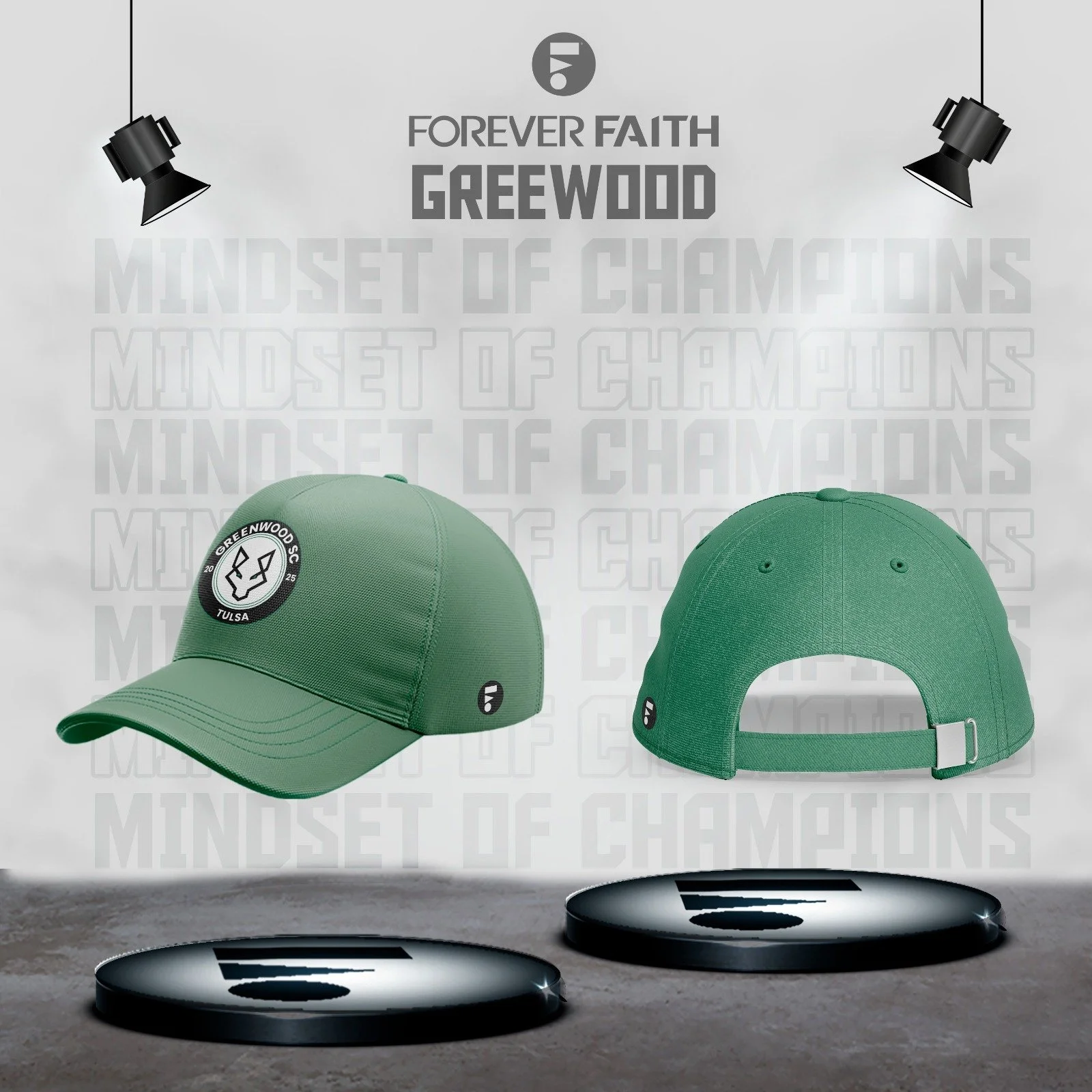 GREENWOOD DAD HAT GREEN