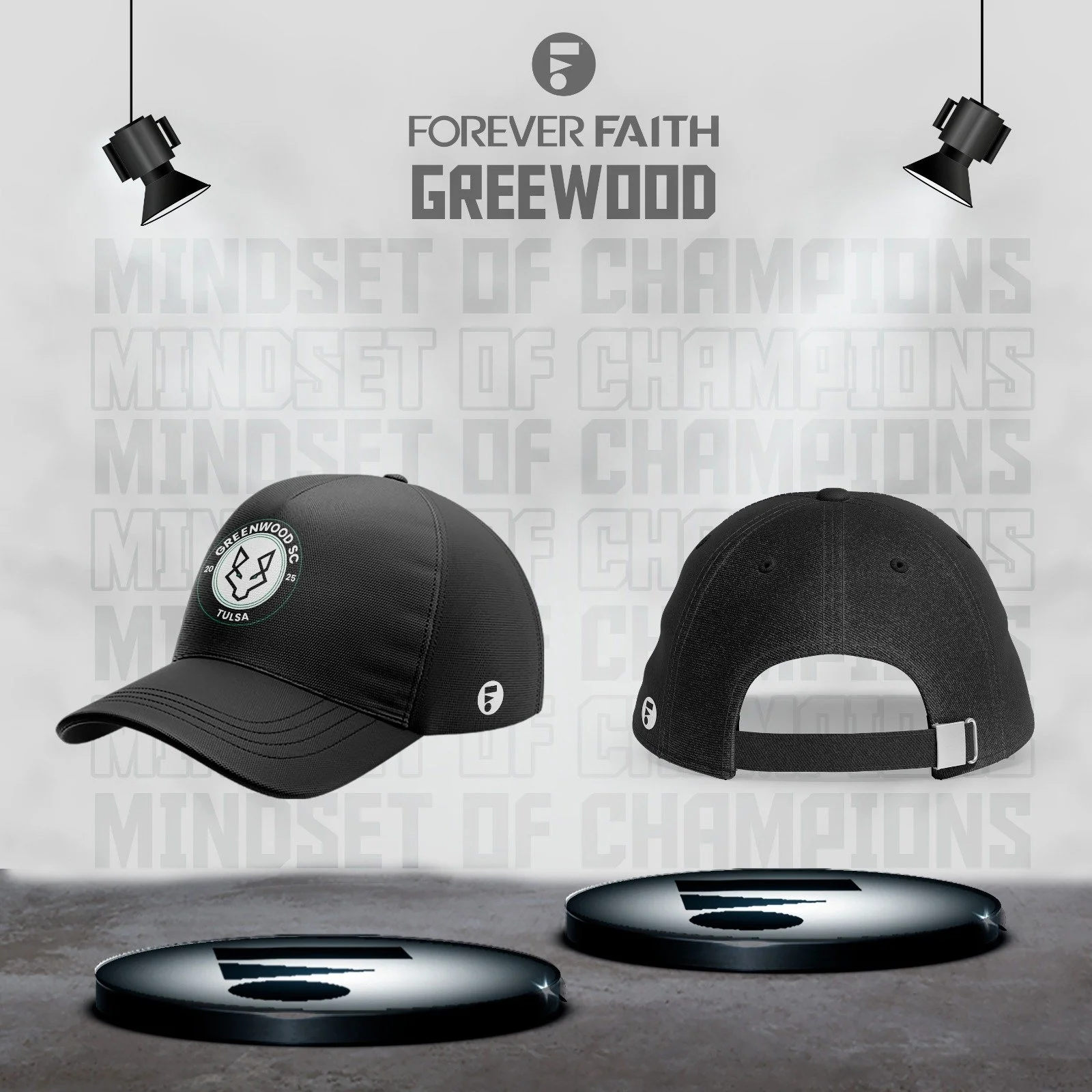 GREENWOOD DAD HAT BLACK