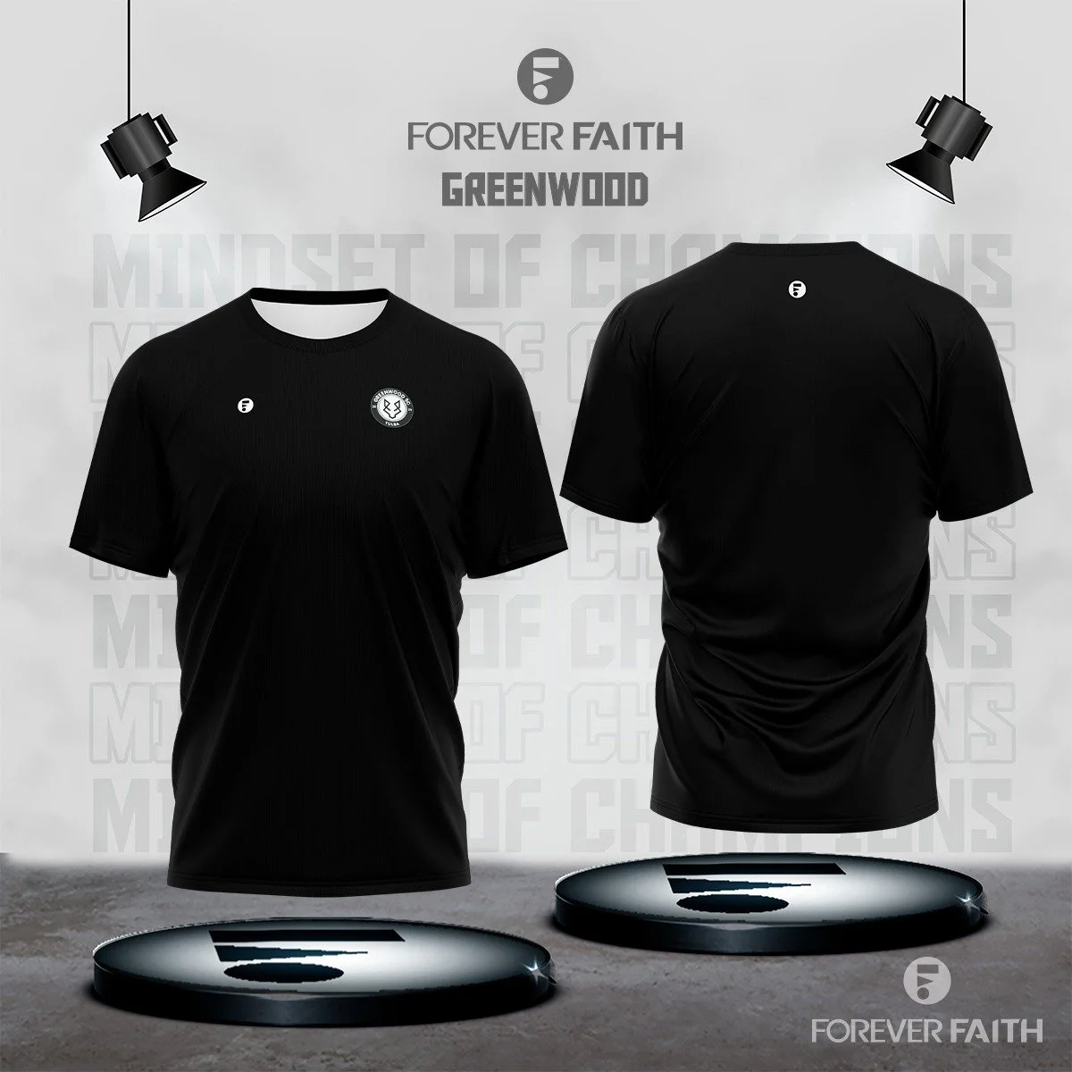 GREENWOOD MEN'S T-SHIRT - BLACK