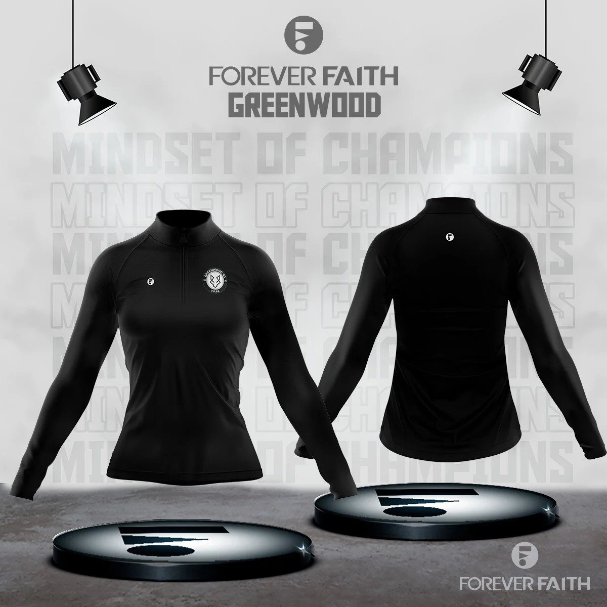 GREENWOOD WOMEN'S 1:4 ZIP RUBEX PULLOVER_BLACK.jpeg