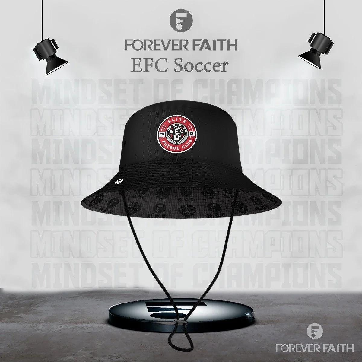 EFC MOC BUCKET HAT - BLACK SOLID