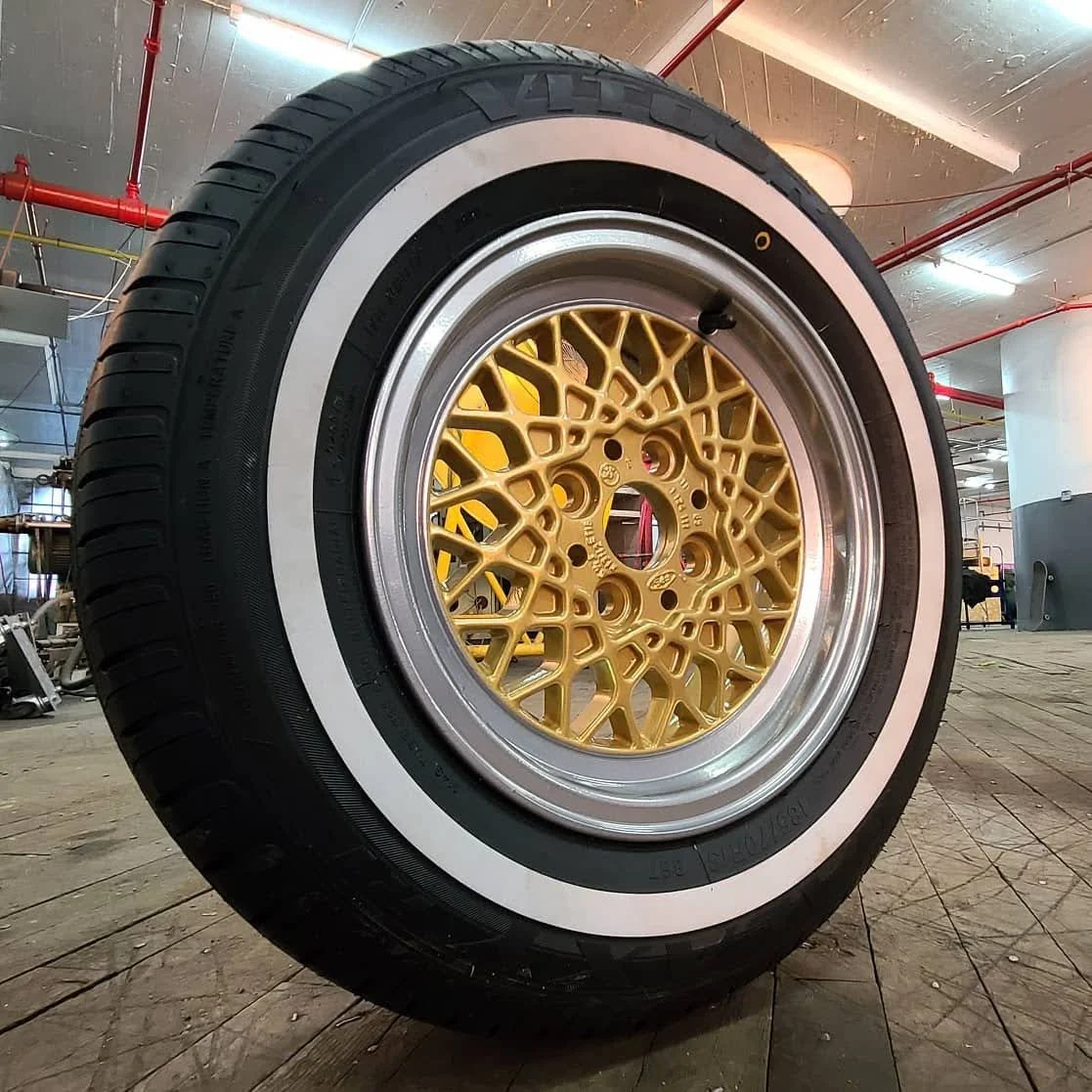 Custom powder coated wheel, classic car parts, Restoration