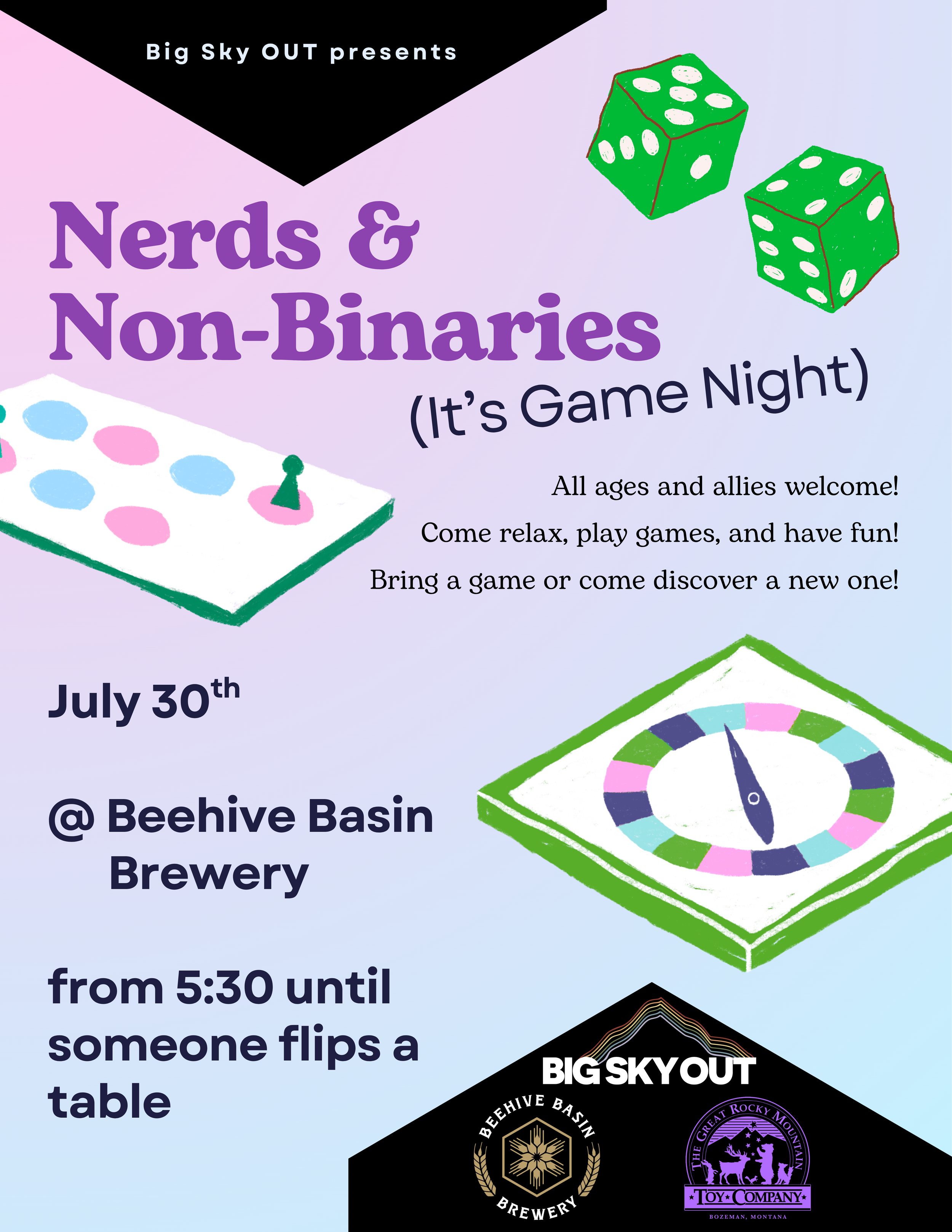 Nerds &Non-Binaries Game Night