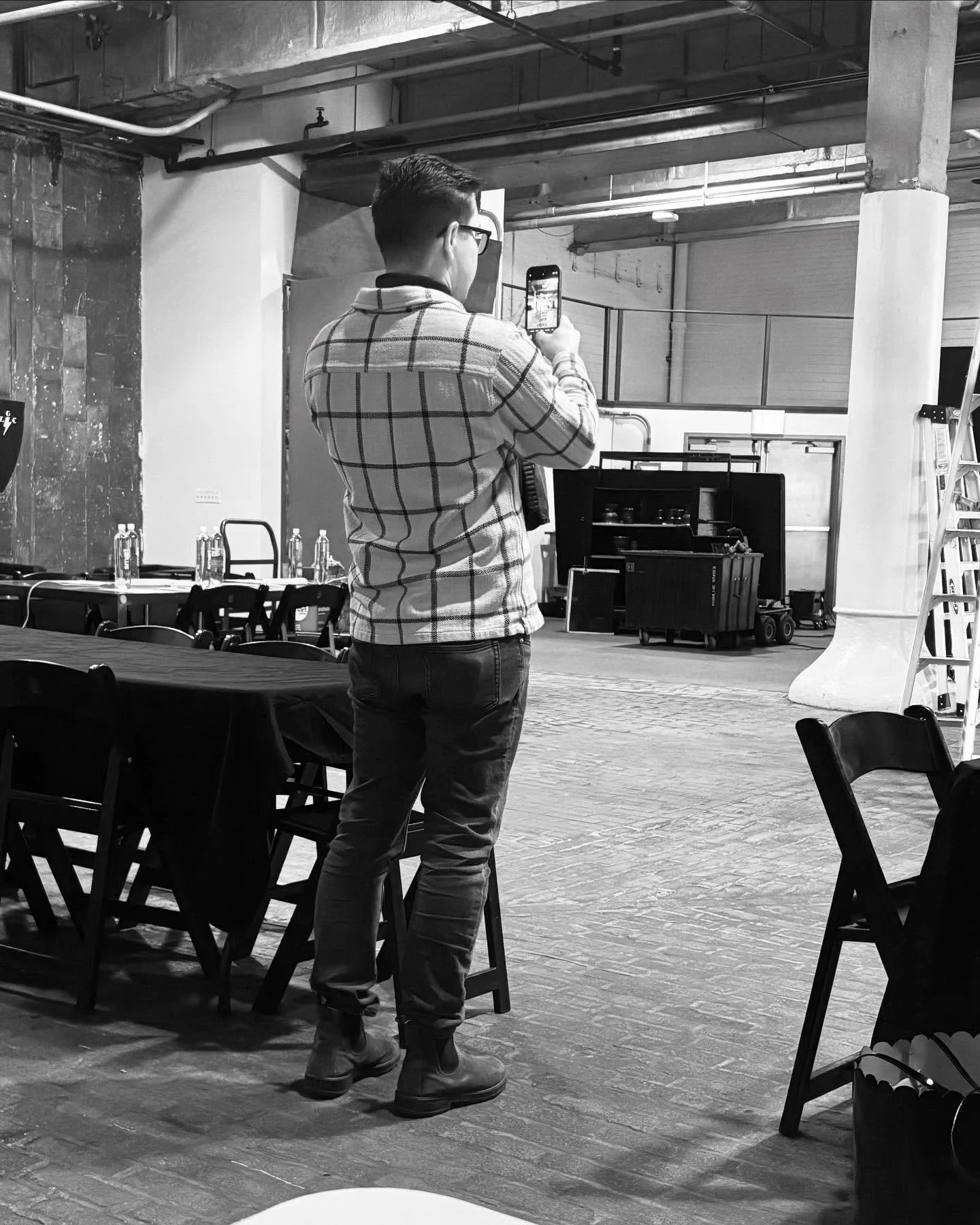 Robert takes a picture of an empty set. He will post it to his story and list the members of the &ldquo;dream tream&rdquo;. I will not be included.  In line for the reconstituted eggs I ask Robert about the oversight. &ldquo;I wish AI would hurry up&