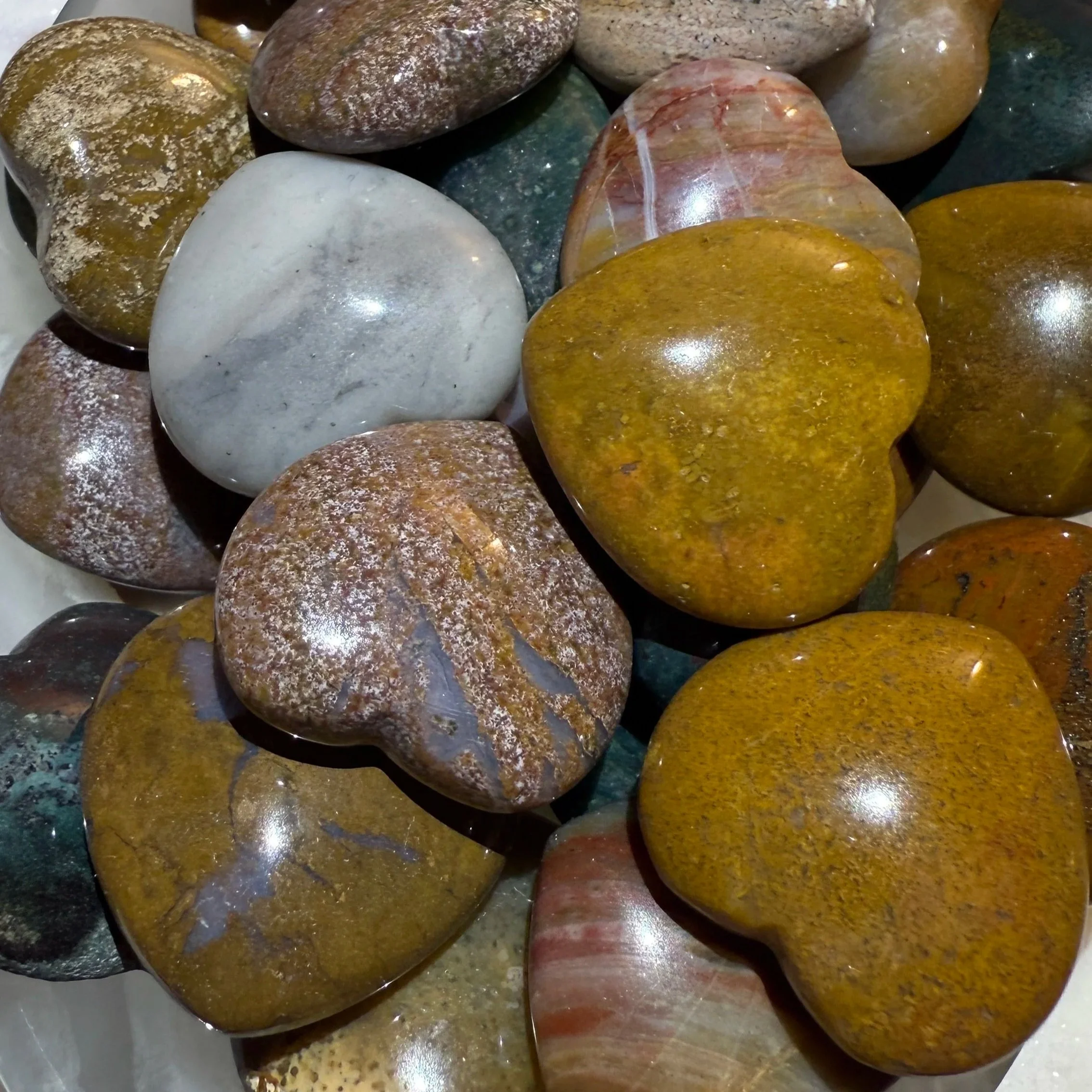 Ocean Jasper Hearts