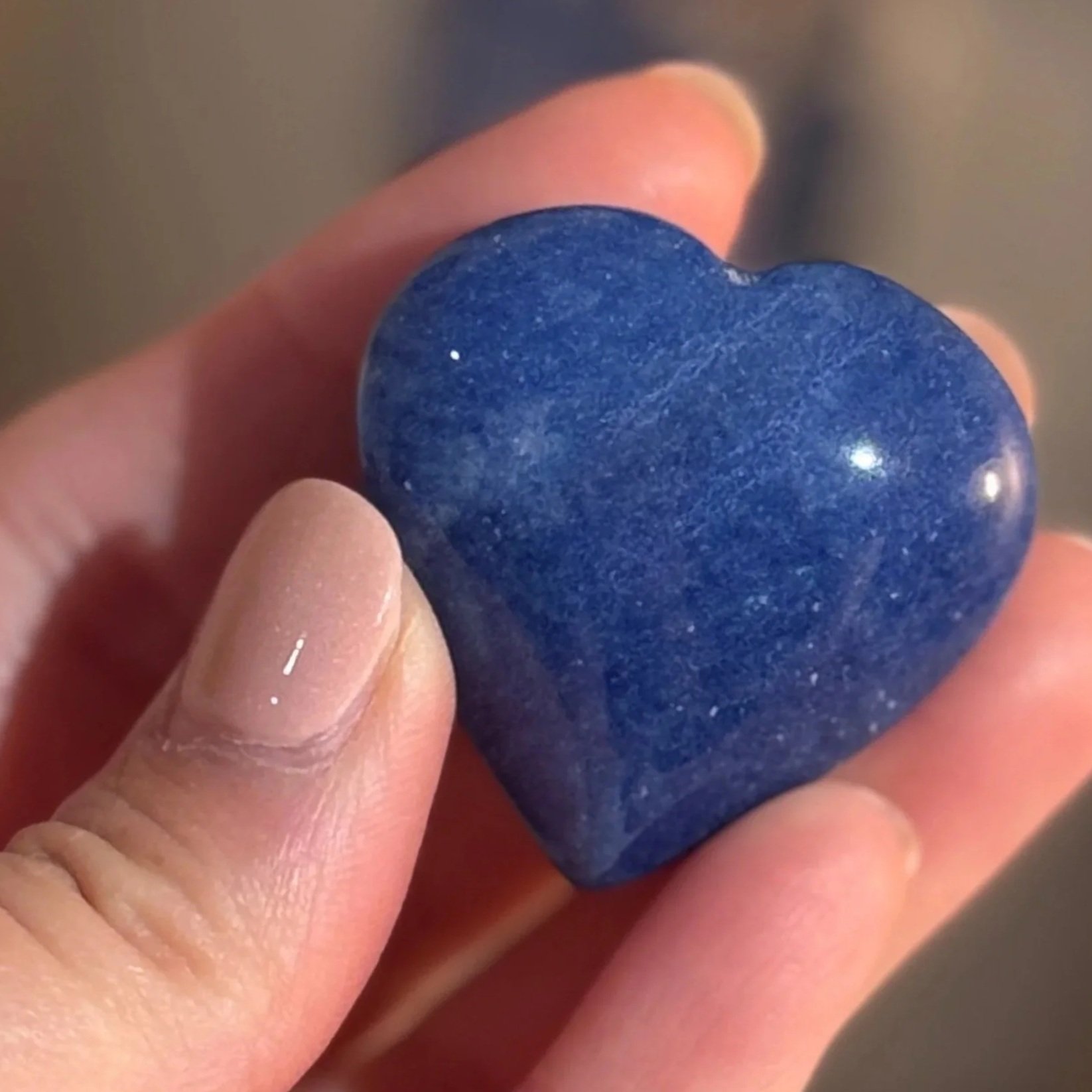 Blue Aventurine Hearts