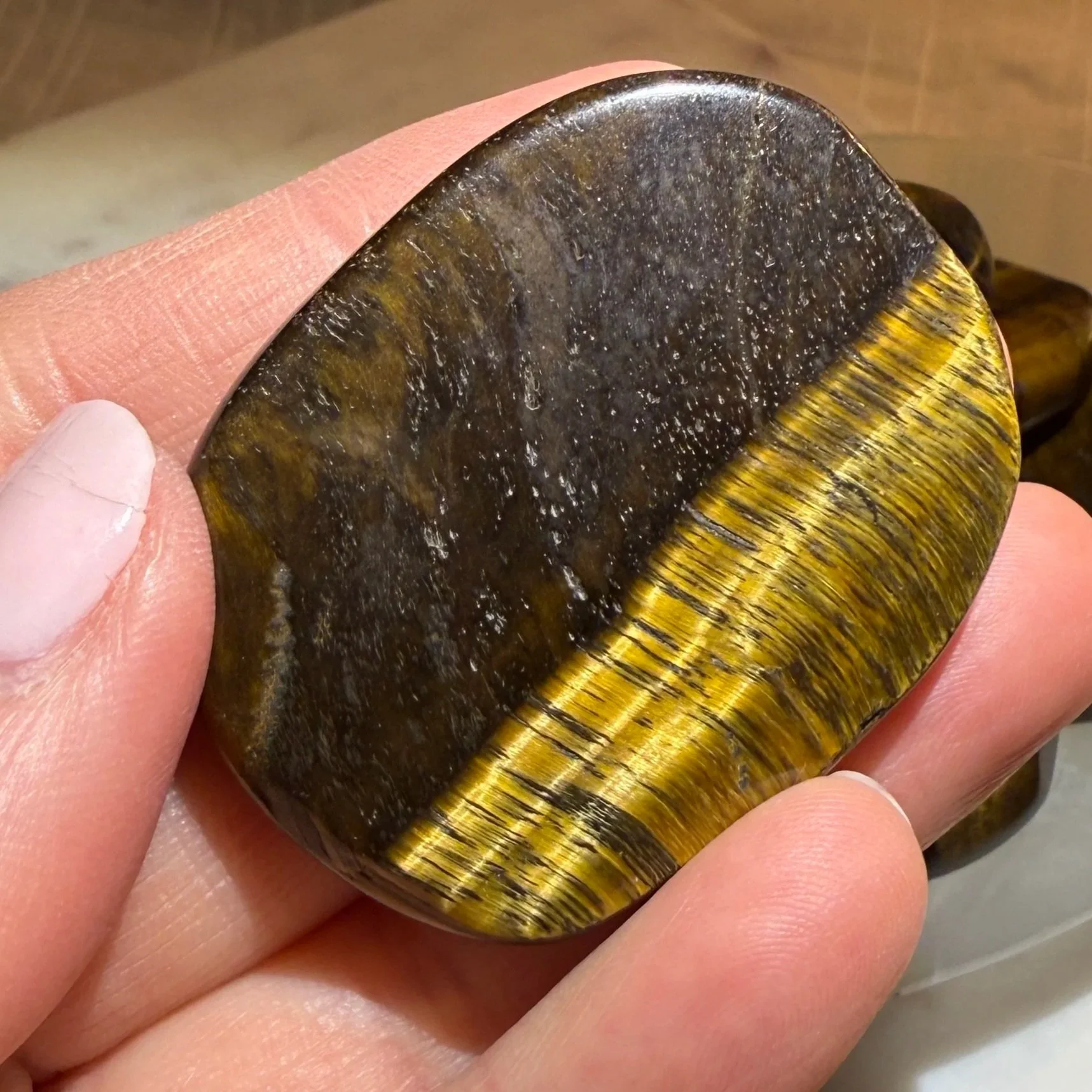 Tiger's Eye Worry Stone