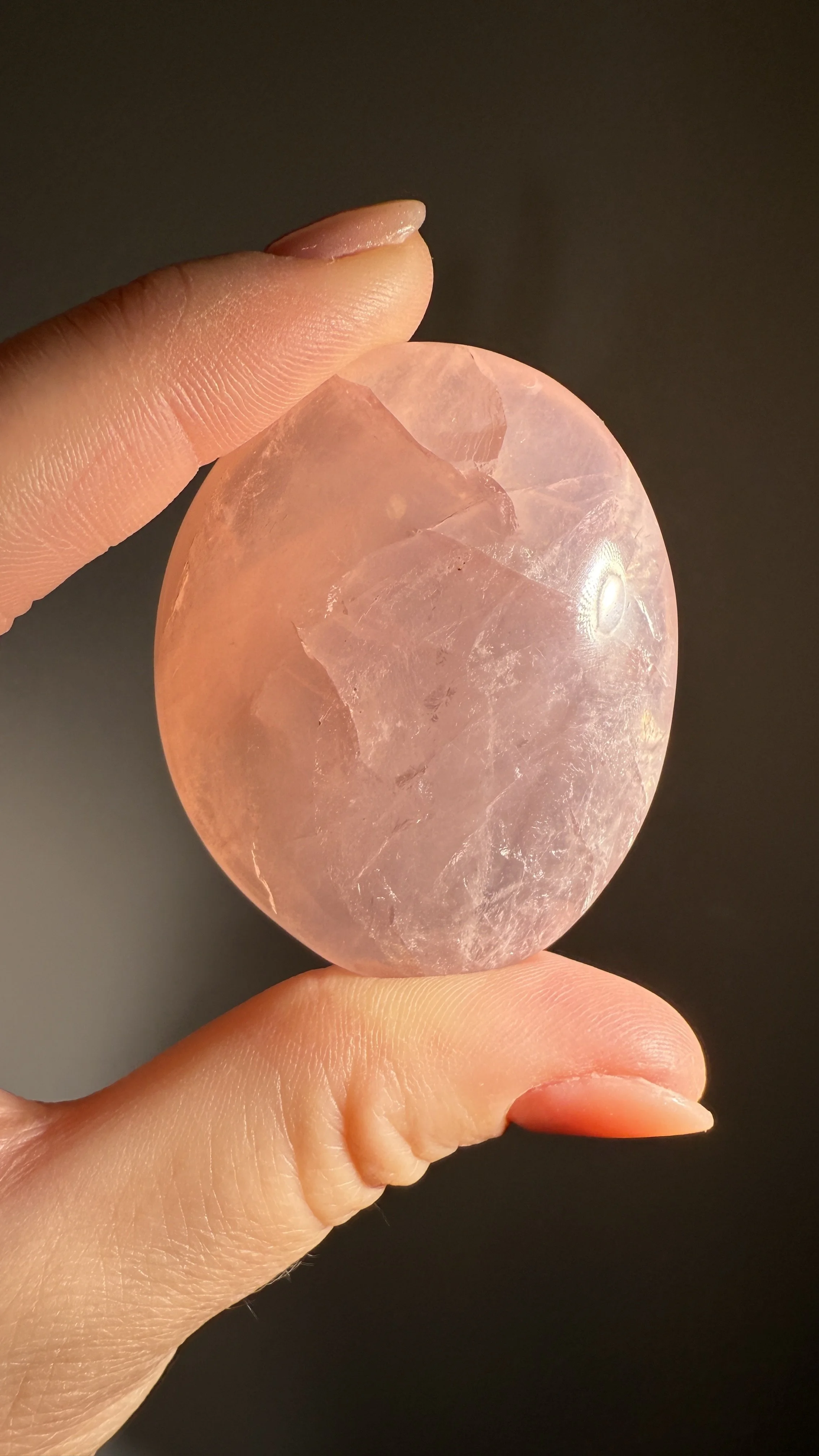 Rose Quartz Palm Stones