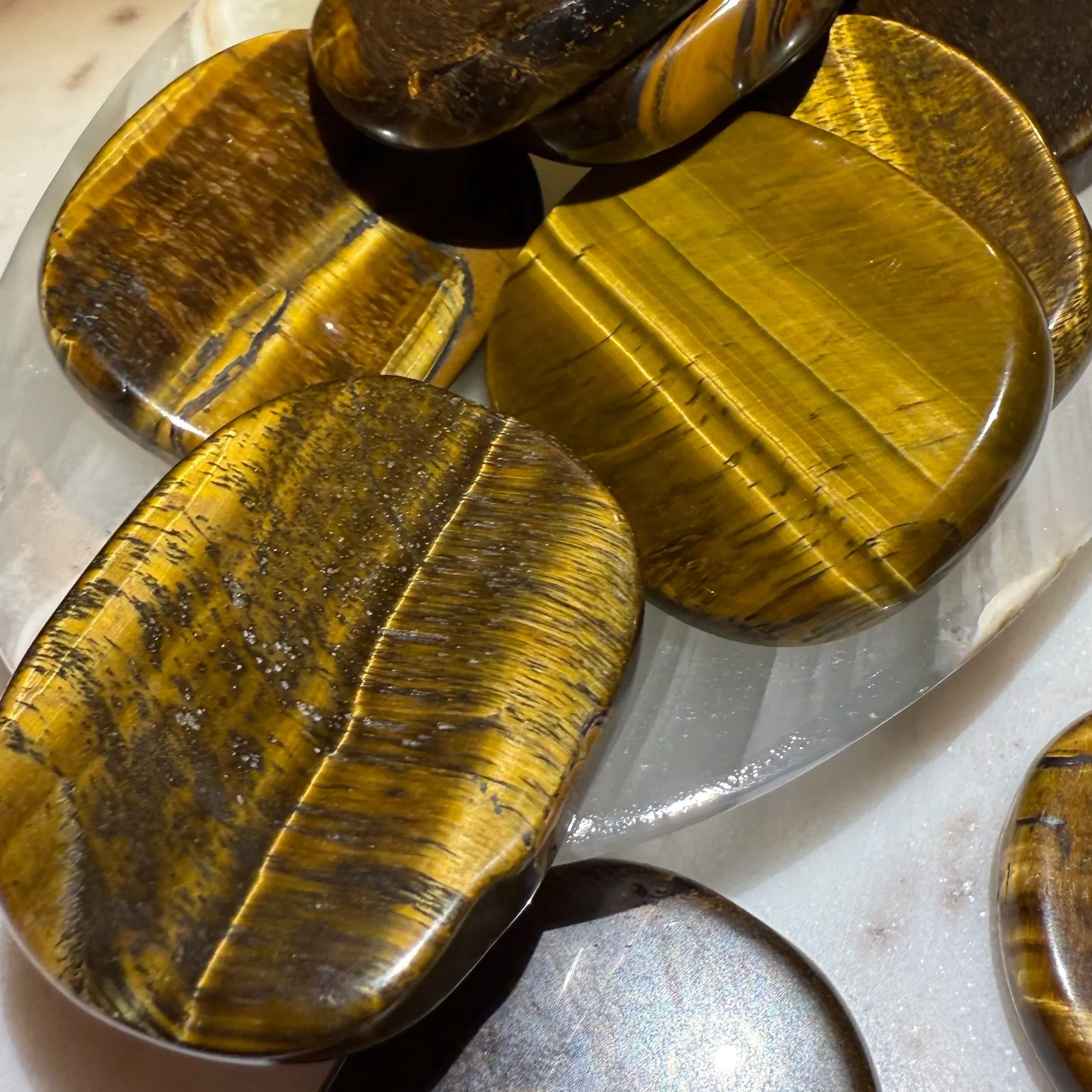 Tiger's Eye Worry Stone
