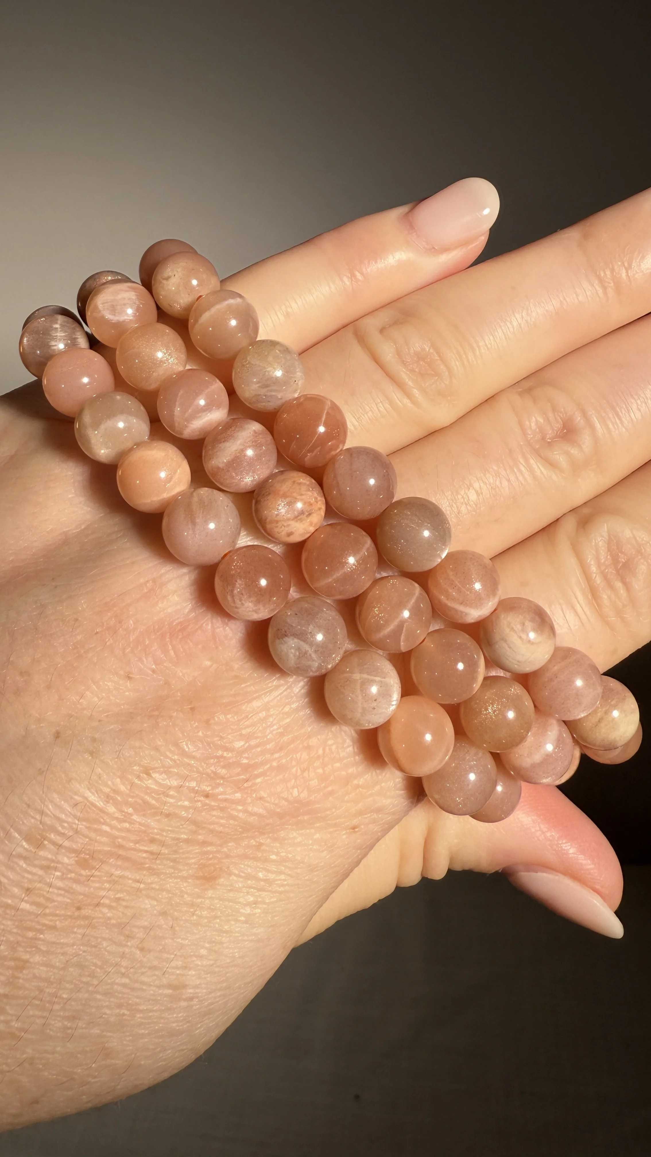 Peach Moonstone Bracelets