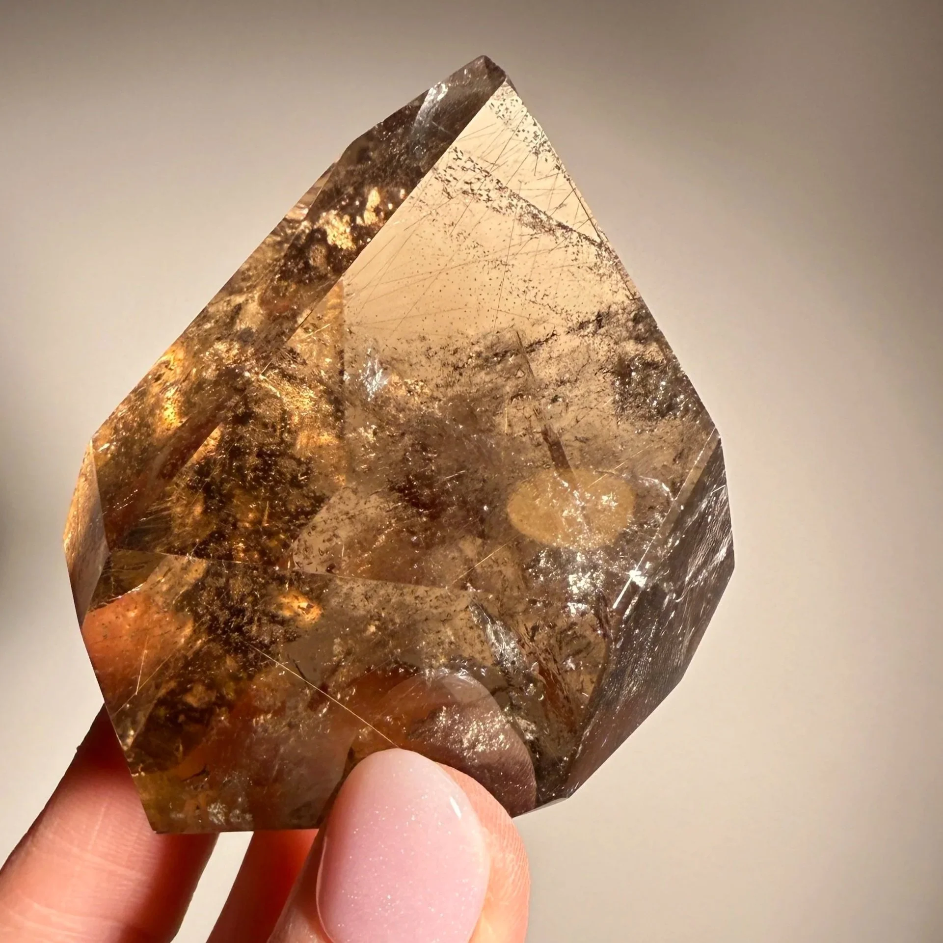Smoky Quartz with Rutile