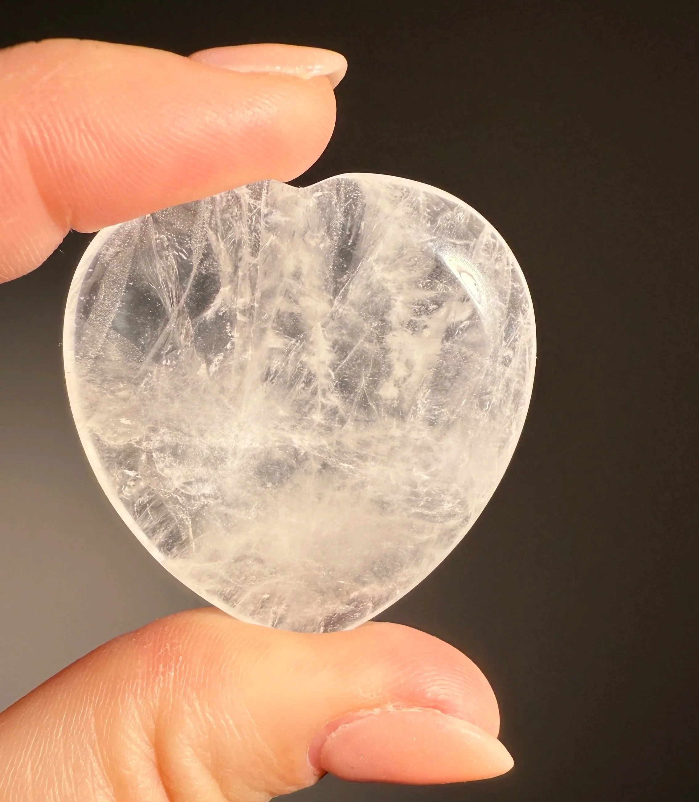 Clear Quartz Worry Stone