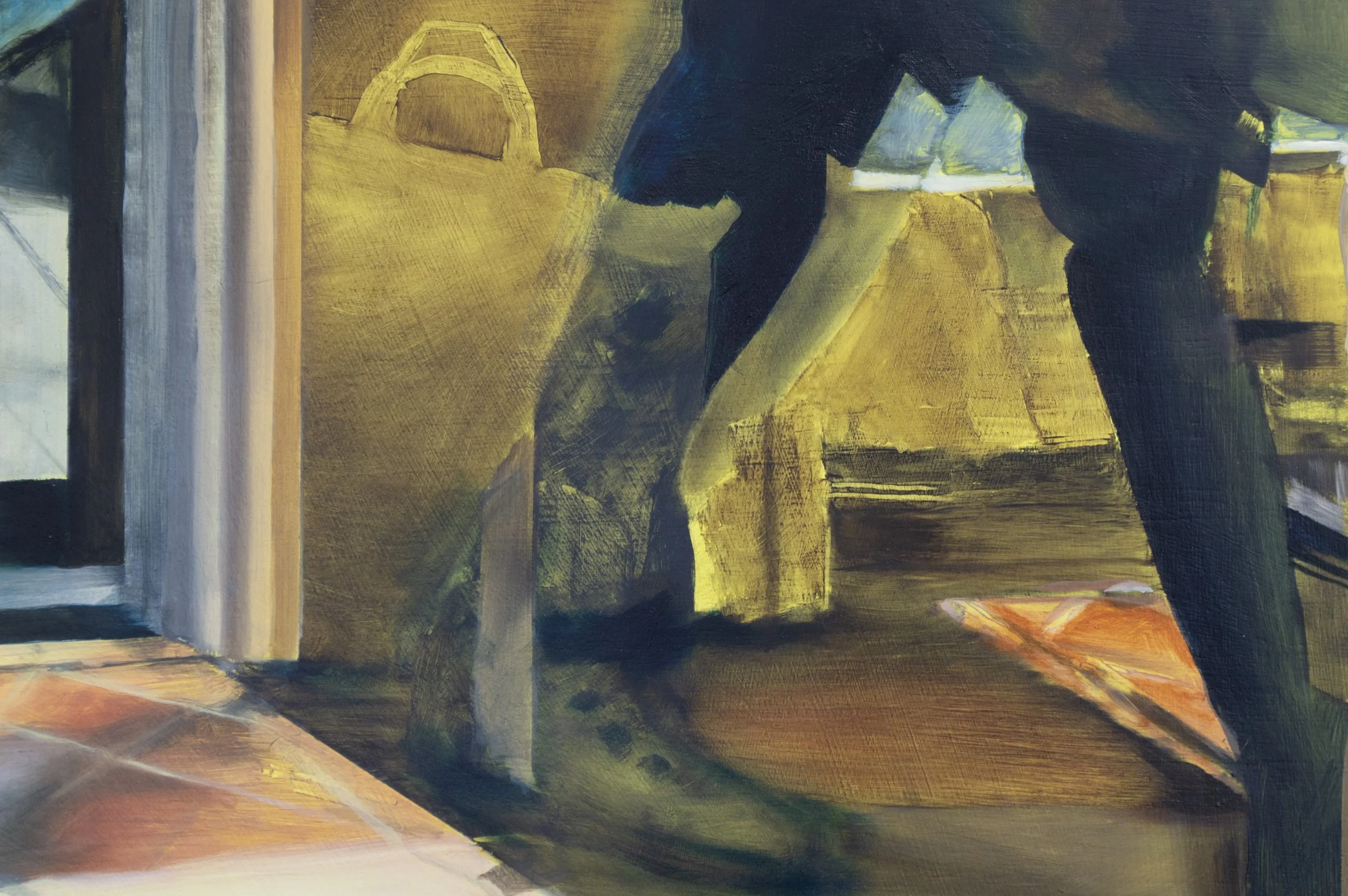   April 5, 2024  (Detail), oil on panel, 4' x 4', 2025 