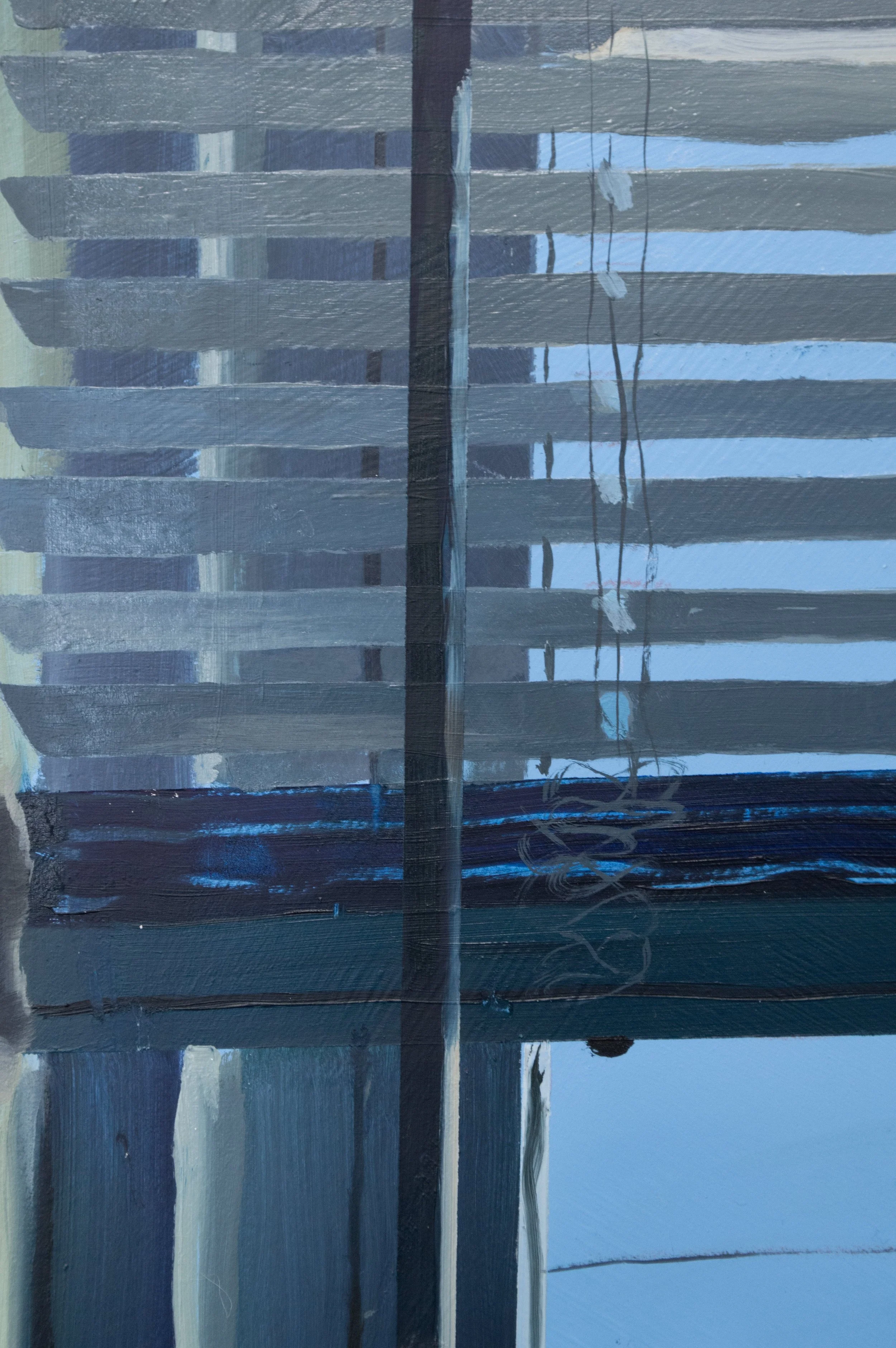   Our Apartments Windows (Window 5, Winter)&nbsp; (Detail), oil on panel, 31 × 21 ½ inches, 2025 