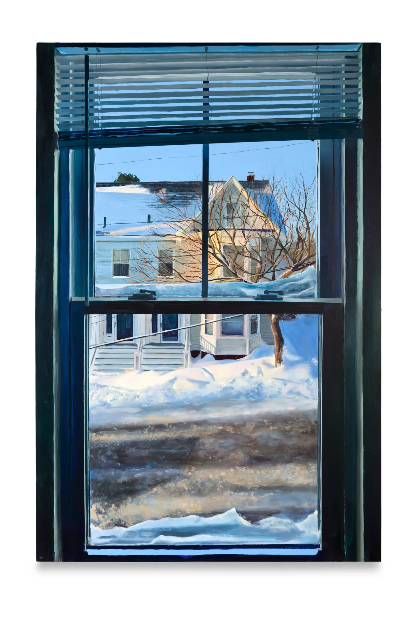   Our Apartments Windows&nbsp;(Window 7, Winter),  oil paint on panel, 31 × 21 ½ inches, 2026    