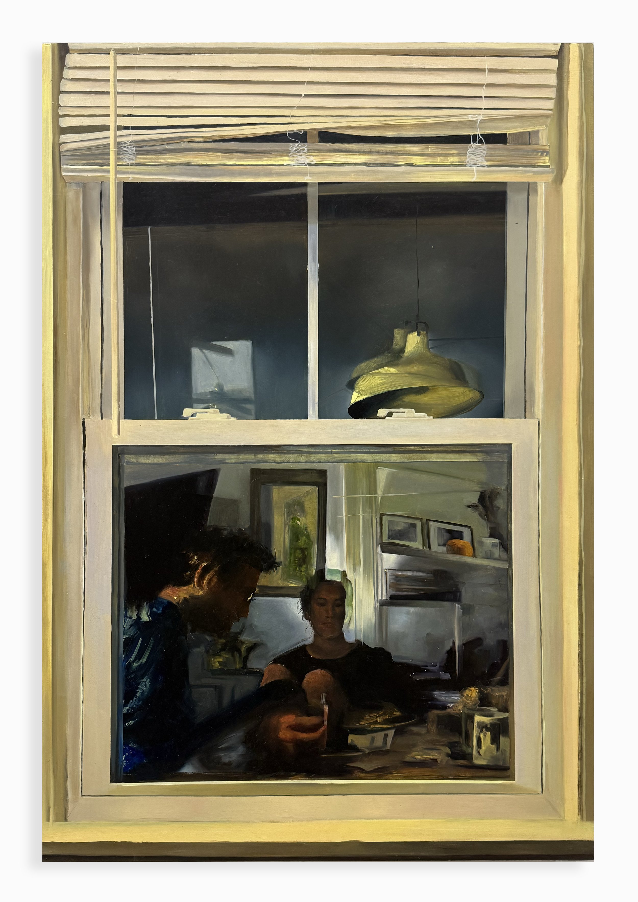   Our Apartments Windows (Window 5, Late Fall)  , oil on panel, 31 × 21 ½ inches, 2026 