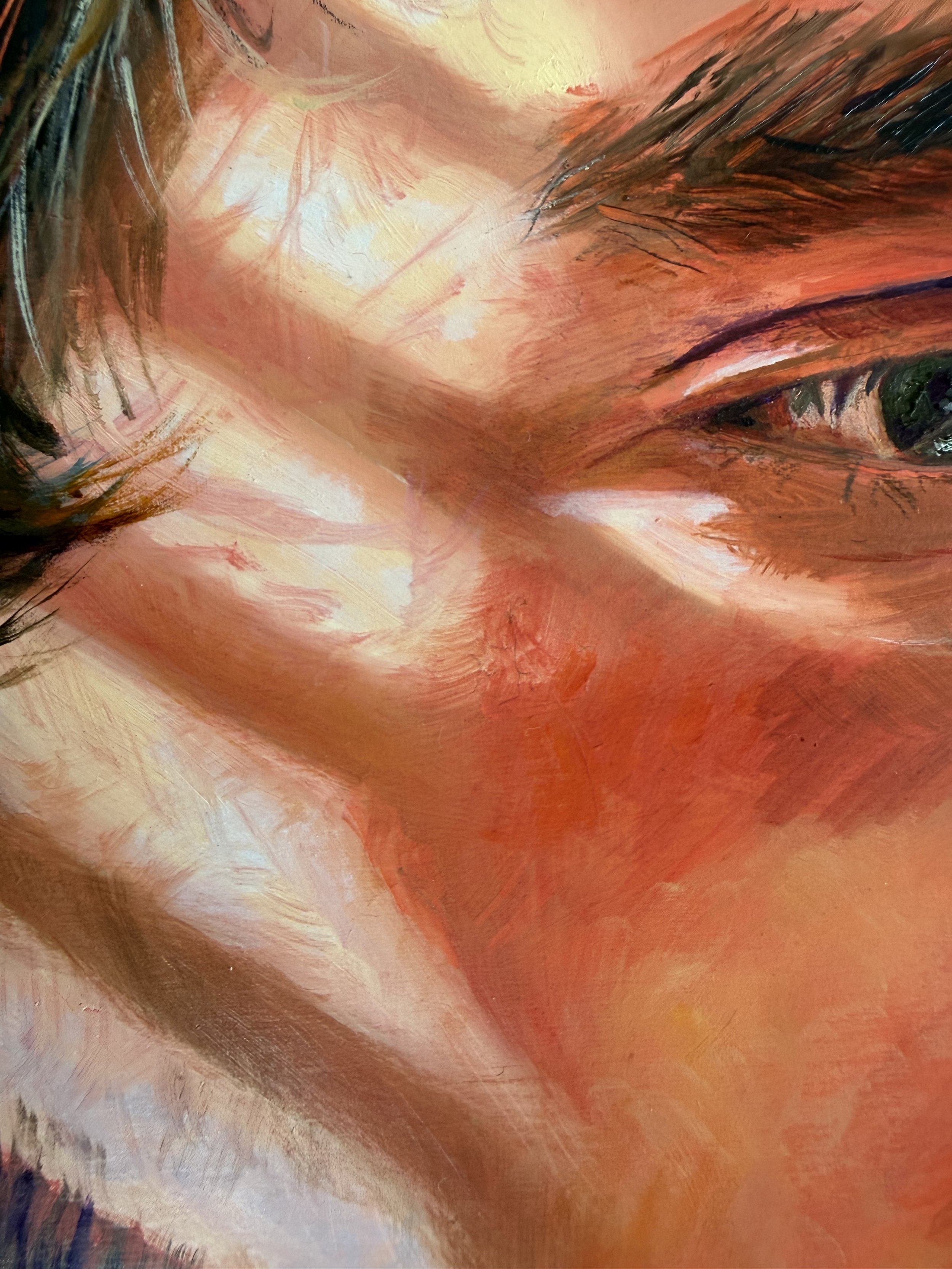  (Detail)  Colin , oil on panel, 16 × 12 inches, 2026 