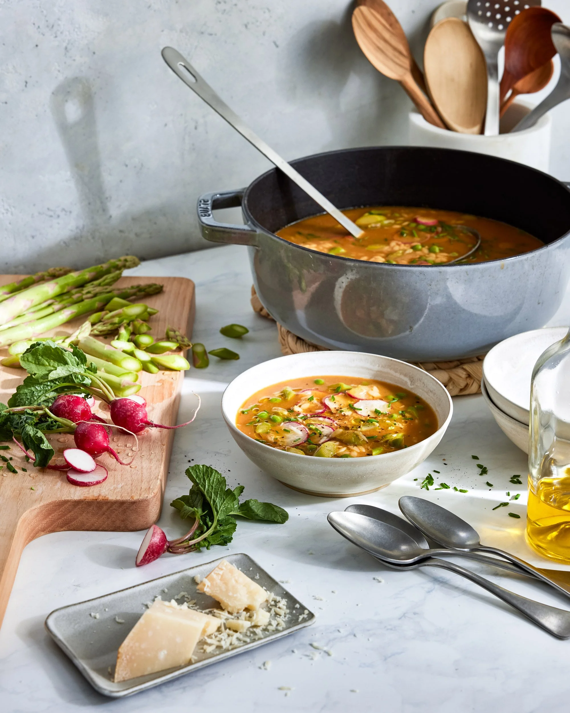 Every Season Minestrone with Kale &amp; Farro