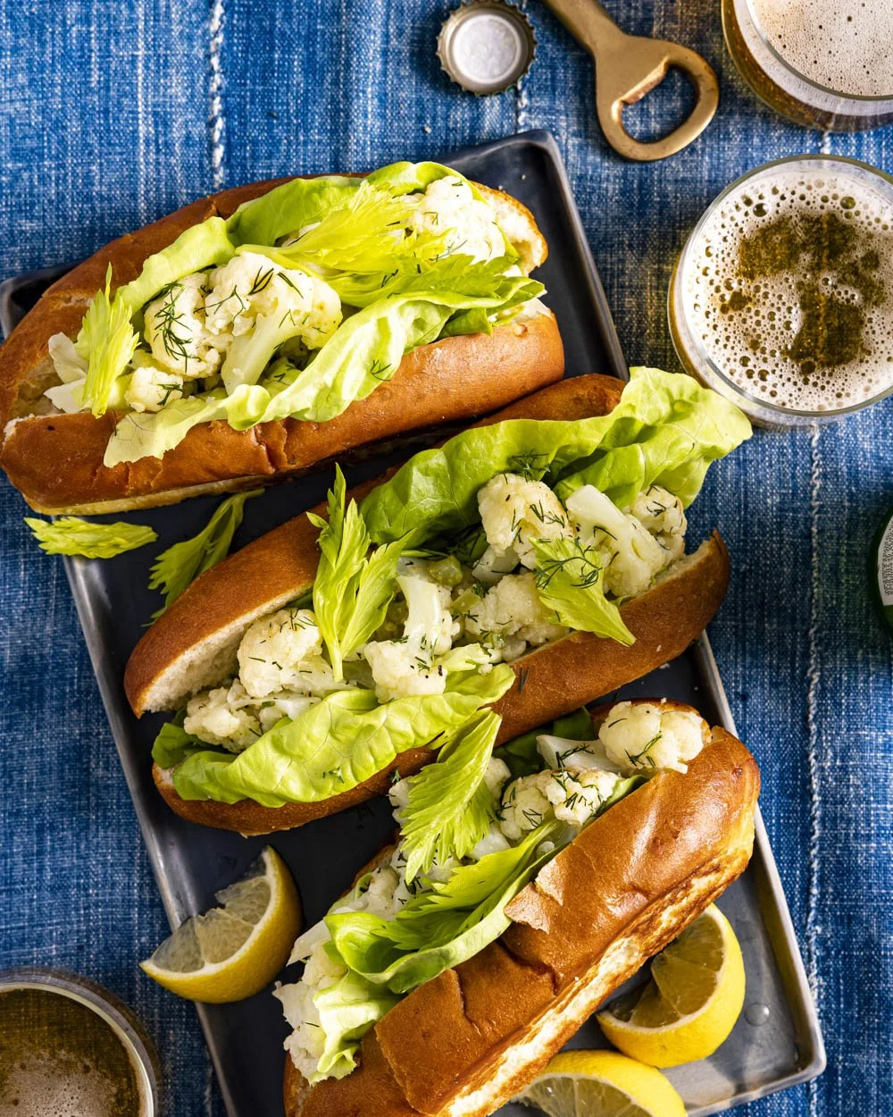 Butter-Poached Cauliflower Rolls