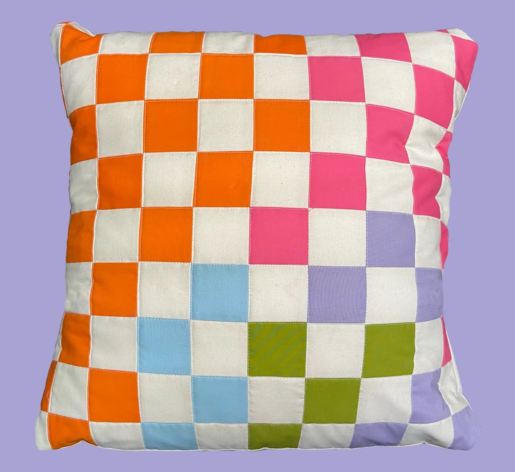 Checkered Pillow 002