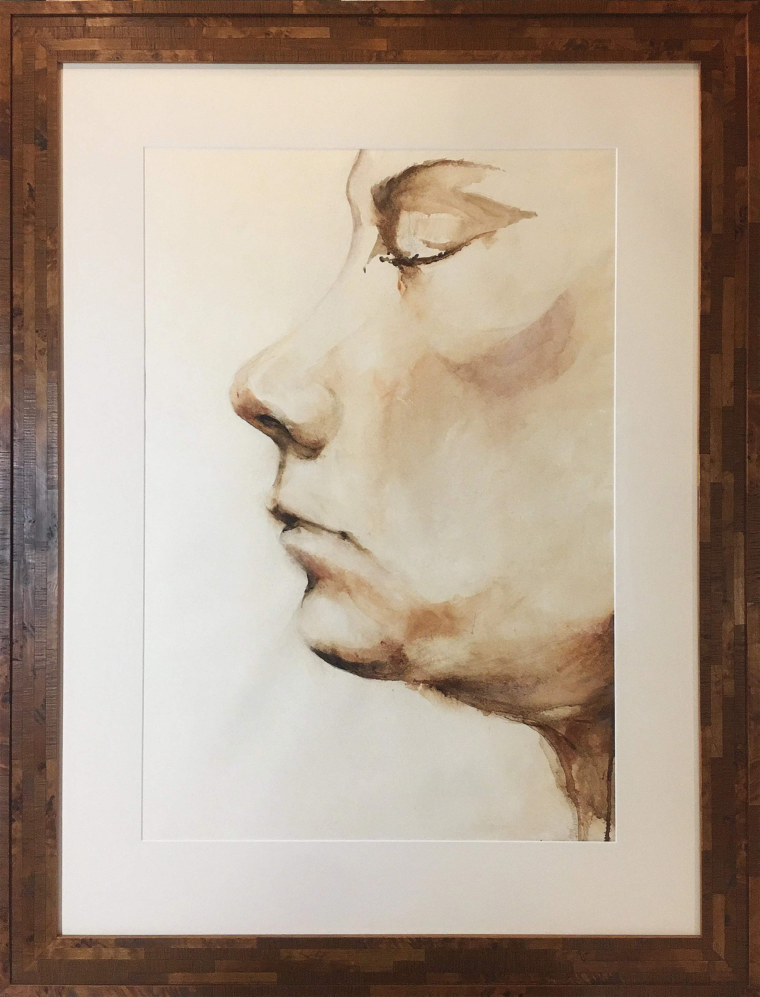 Corrina (Ink on Rice Paper - Timber Frame)