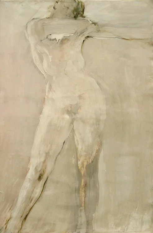 Woman 1 (Ink and White Paint on Primed Paper)