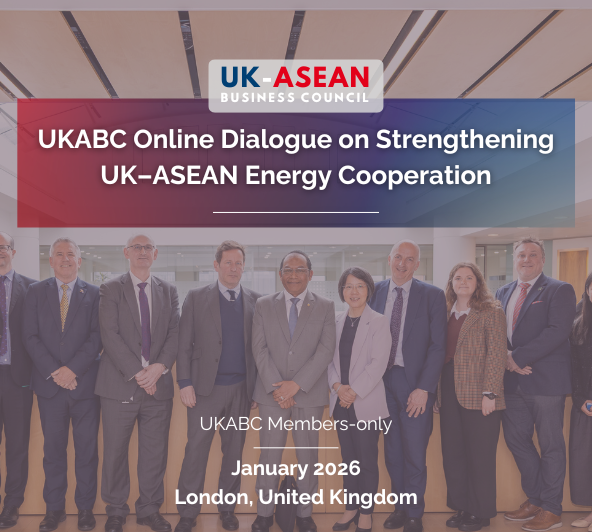 Group of business professionals attending the UK-ASEAN Online Dialogue on Strengthening UK-ASEAN Energy Cooperation, January 2026, London, United Kingdom.