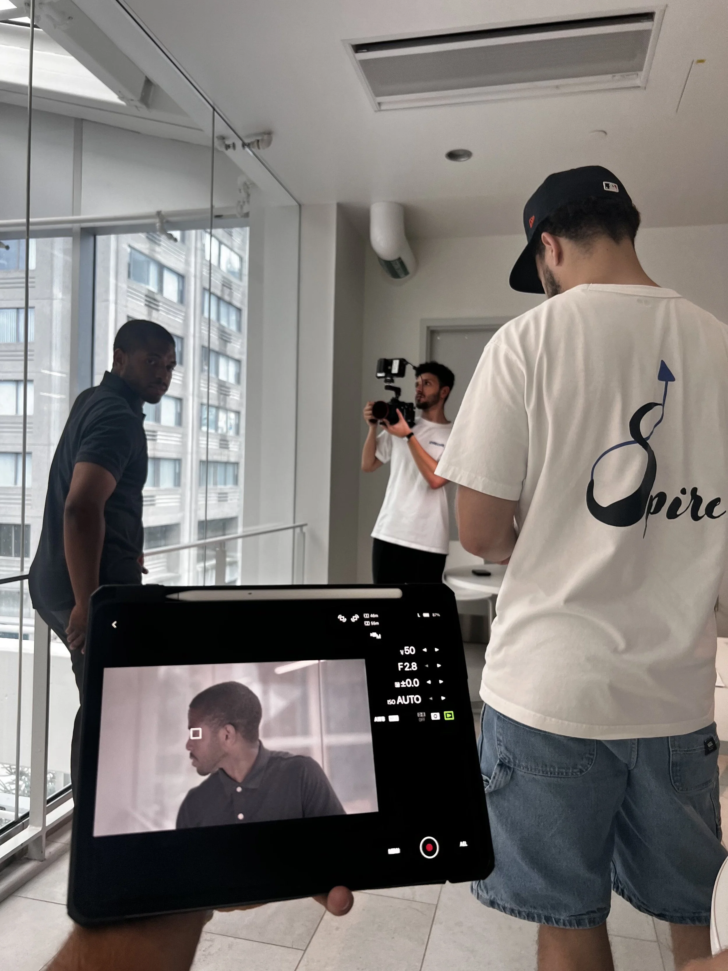 Behind the Scenes of an Actor filming a demo reel in Toronto