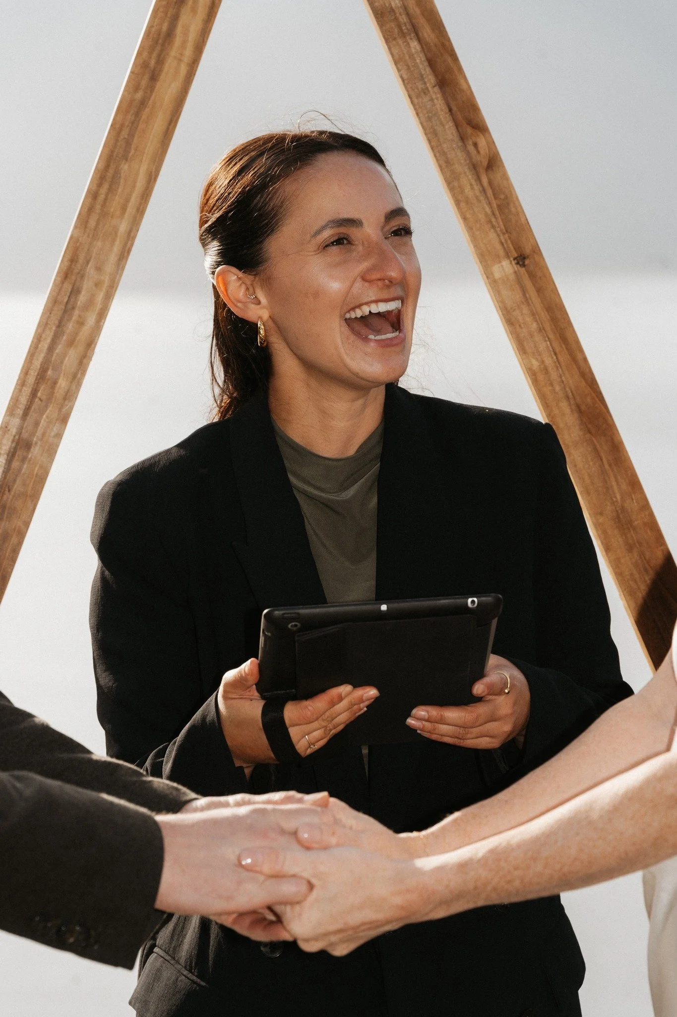 Just the greatest privilege of my life, but I think I played it cool 😂

When your bestie is also an incredible Squamish elopement photographer @gabrielalephotography thanks for capturing my stoke!

#SquamishElopement #SquamishWeddingOfficiant #Happy
