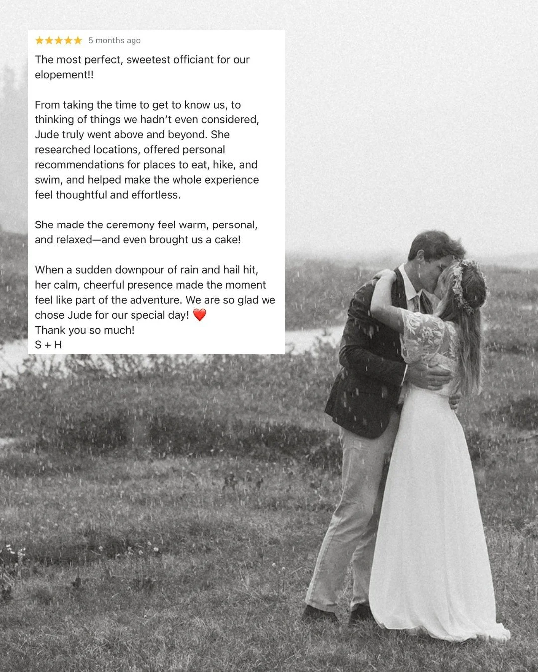 This incredible couple from the UK flew into the Sea to Sky to elope in the Canadian mountains. I think about this day often - it would be SO valid if they were upset about the downpour on their day, but instead, they danced in the rain 😍
Ceremony +