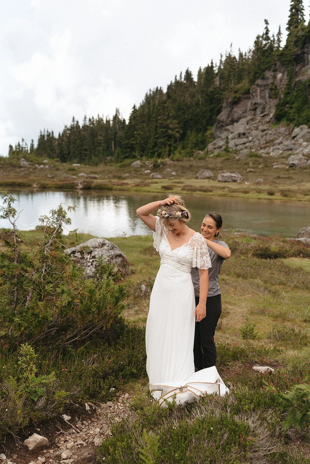 I realized I don&rsquo;t actually have many photos of me in a planning role from my Sea to Sky- based elopement packages - so here you go 🧡
Photos by @sarahhaleyphotography 

So... Why is an officiant planning elopements? Fair question!
When it come