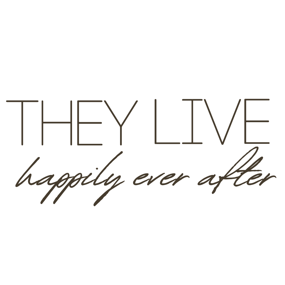 Text saying 'They Live happily ever after' on a black background.