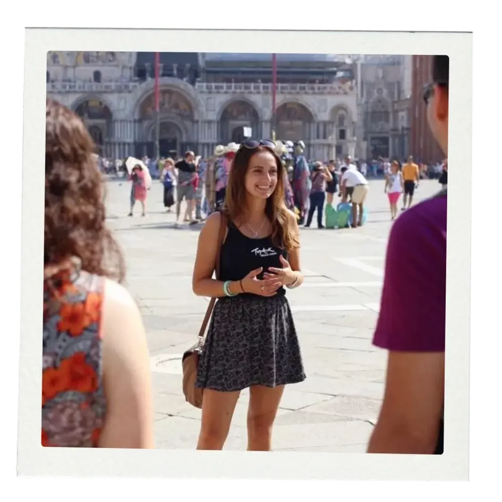 polaroid image of tour guide jude douglass