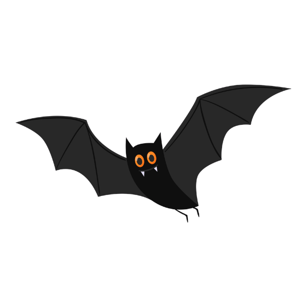 Cartoon picture of a bat