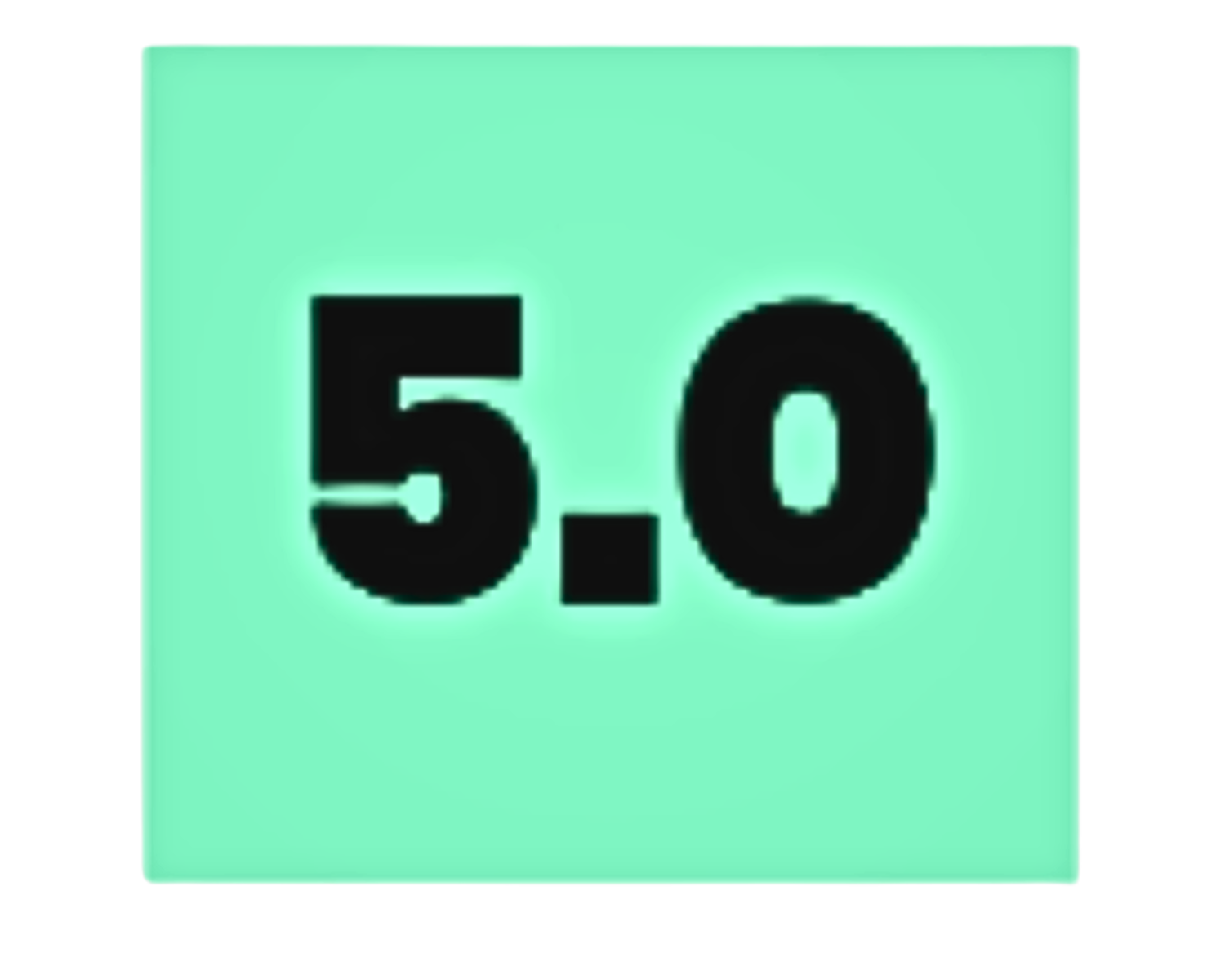 Bold 5.0 rating with a green background | Dr. Robert Meade | Public Speaker & Vision Consultant | Presentations about Eyes and Vision