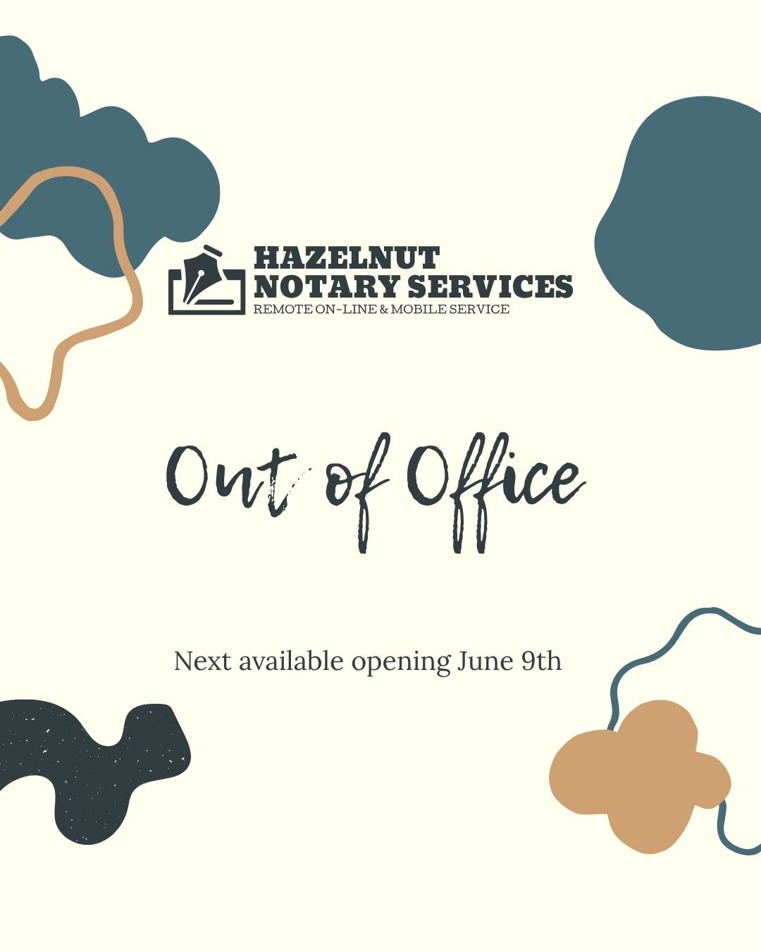 I am out of the office this week. I look forward to working with you upon my return. Have a great week!
