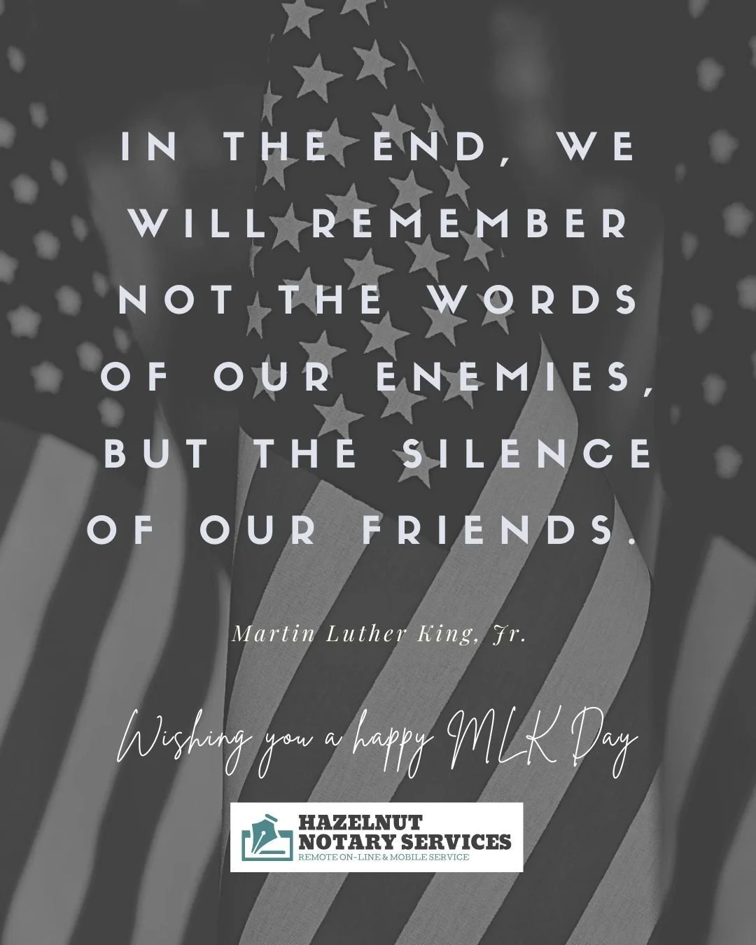 Today, we honor the life and legacy of Dr. Martin Luther King Jr., a man who showed us the power of justice, equality, and service to others. His words and actions remind us that even small acts of integrity, kindness, and fairness can make a big dif