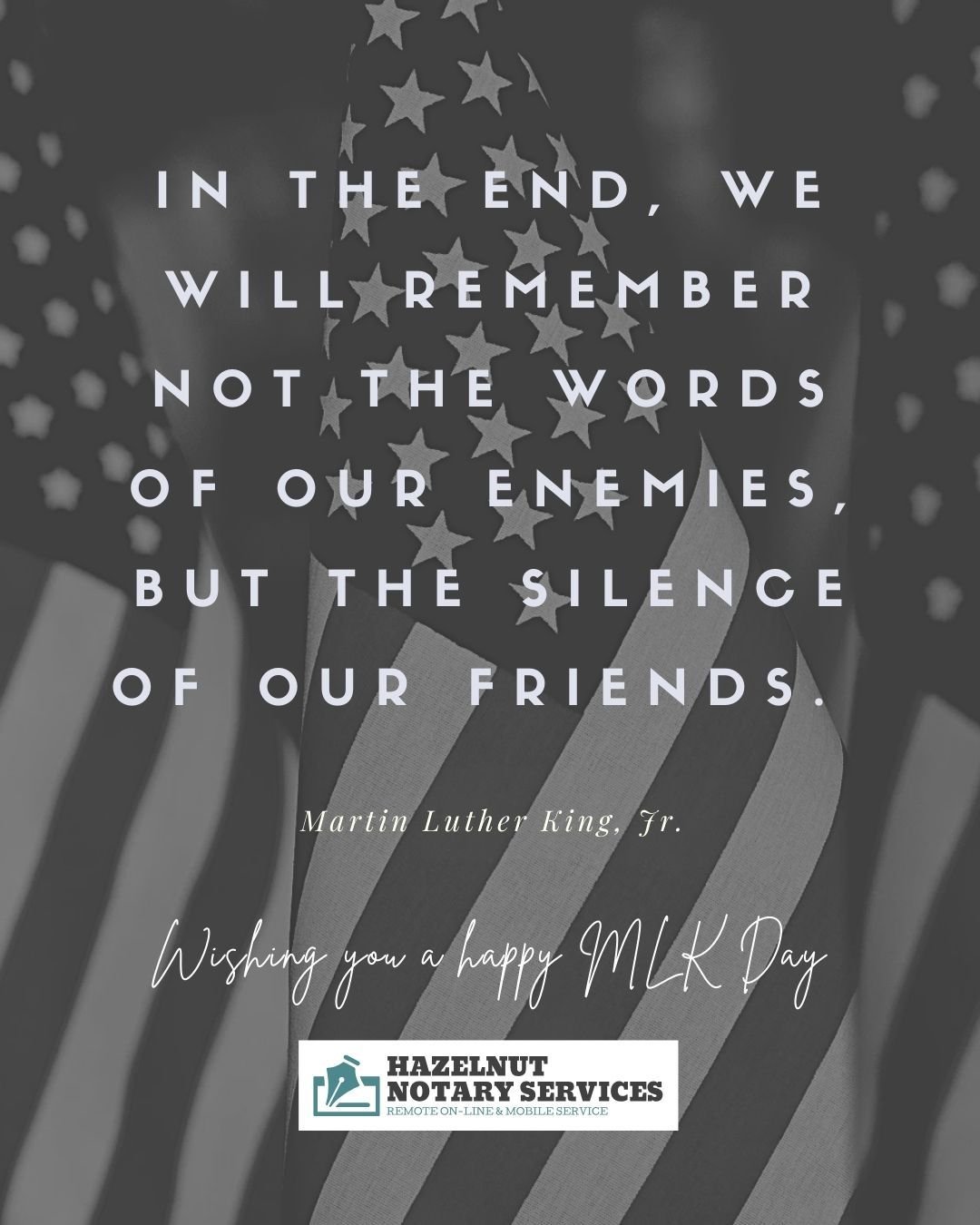 Today, we honor the life and legacy of Dr. Martin Luther King Jr., a man who showed us the power of justice, equality, and service to others. His words and actions remind us that even small acts of integrity, kindness, and fairness can make a big dif
