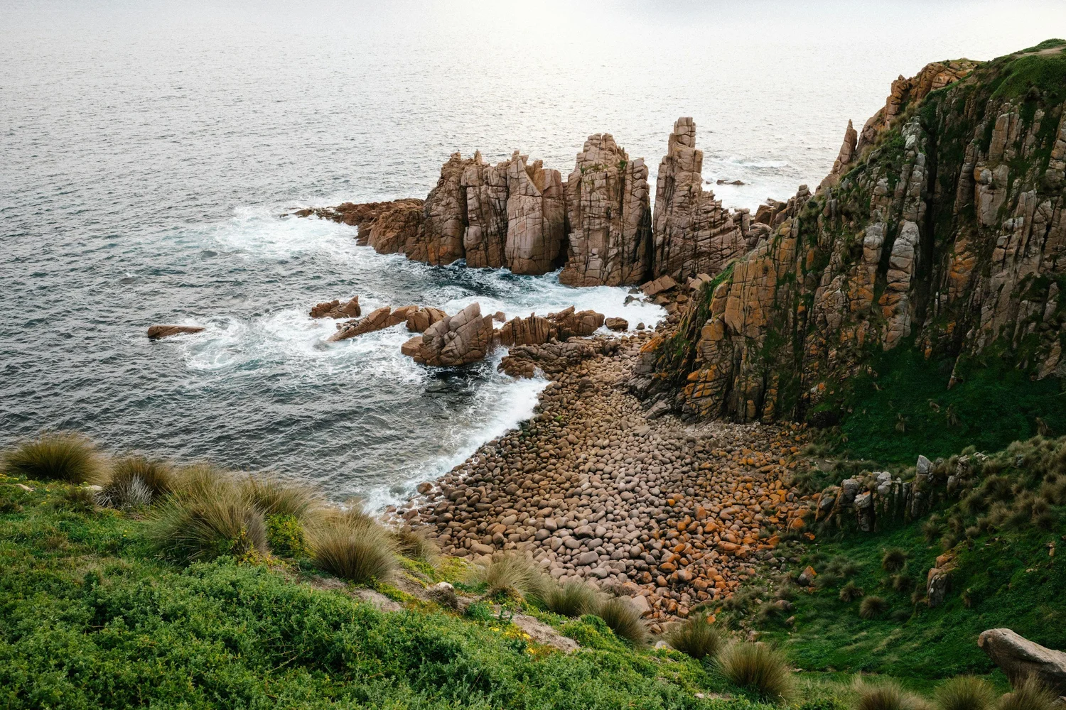 Rugged coastline on Phillip Island