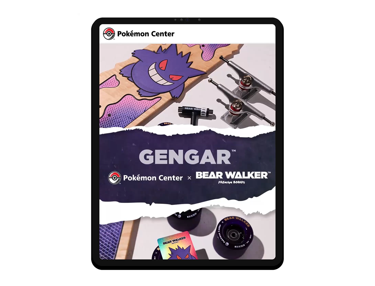 Pokémon Center X Bear Walker Licensing Collab